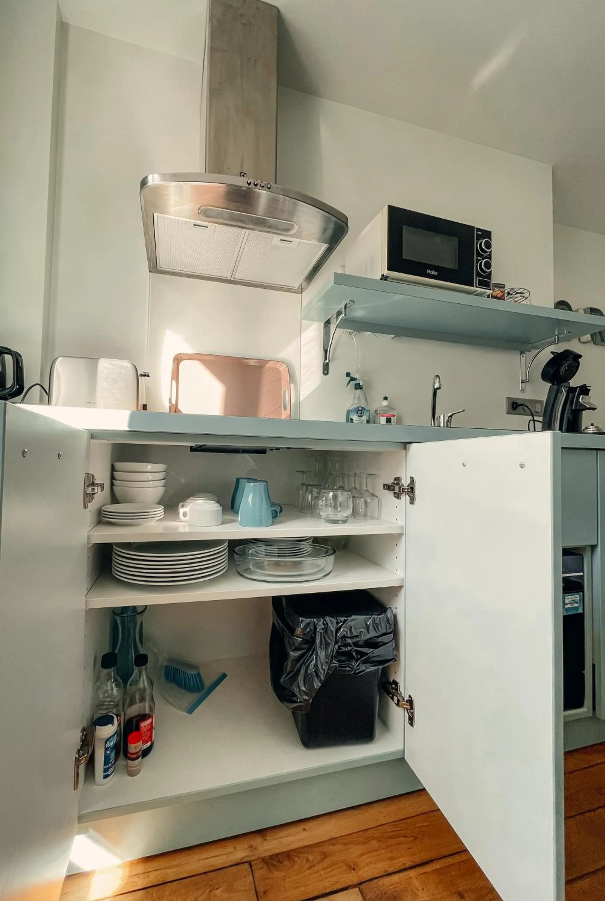 Kitchen or kitchenette in Garden Apparts Rennes Centre Gare