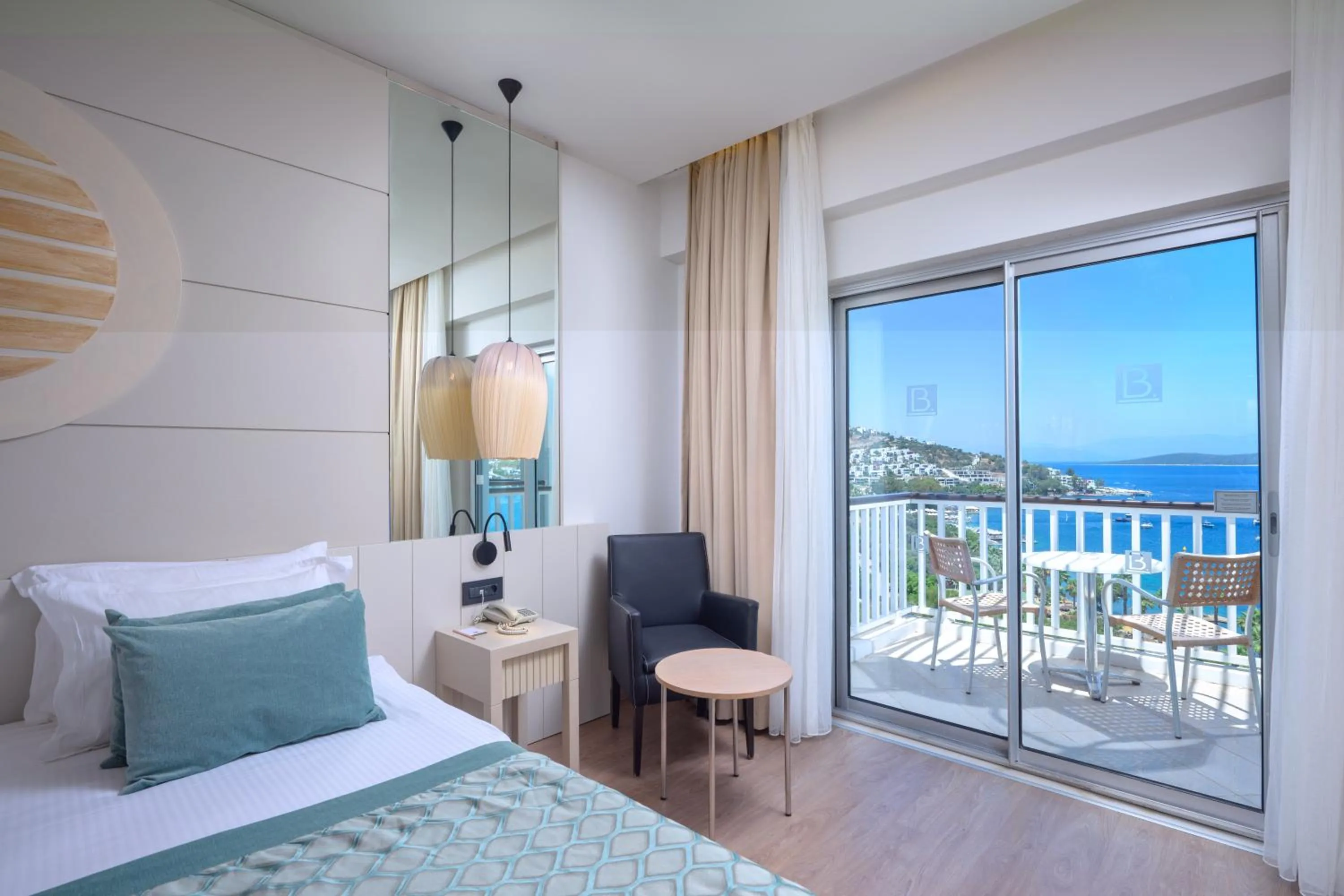 Bedroom, Bed in Baia Bodrum Hotel