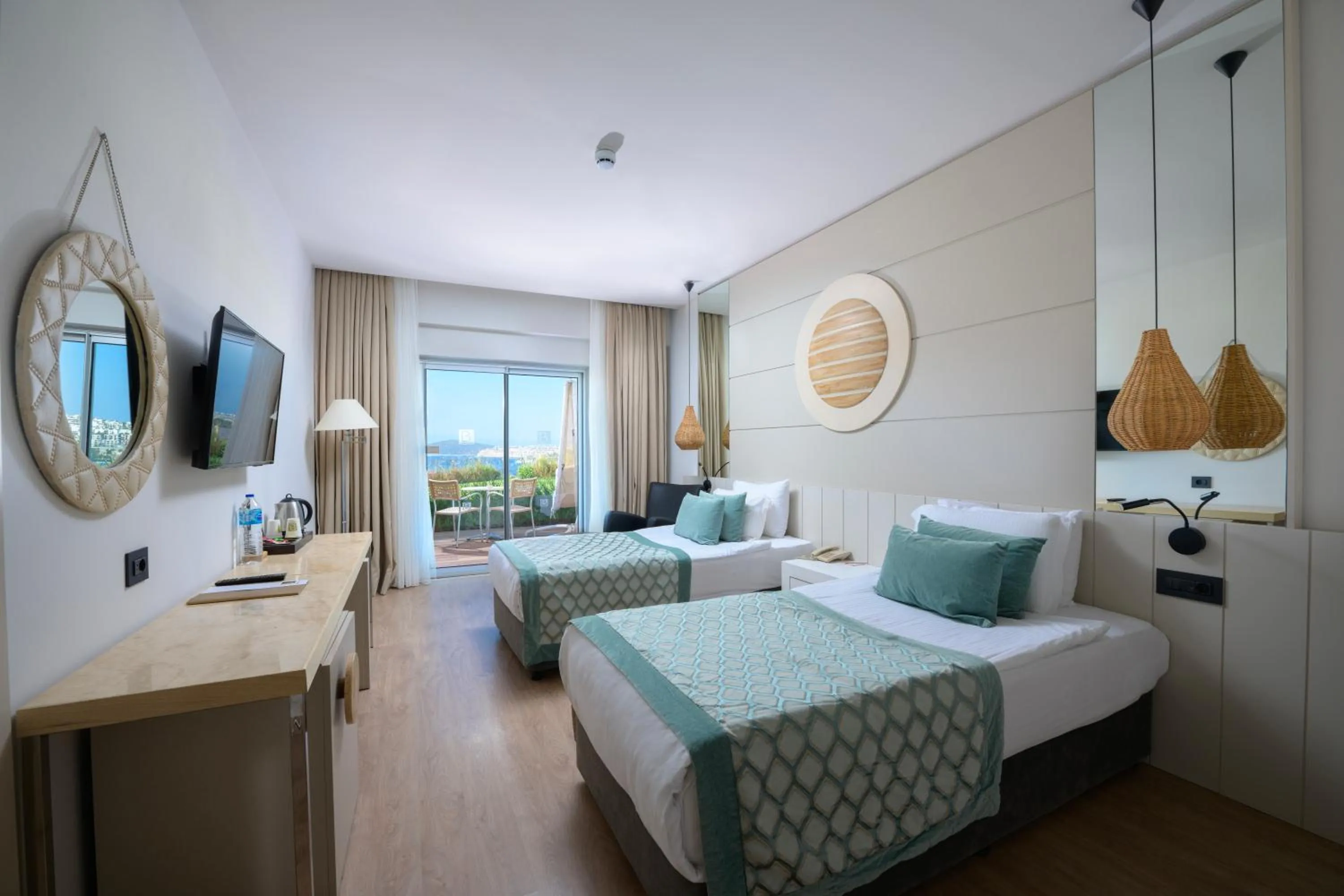 Bedroom, Bed in Baia Bodrum Hotel