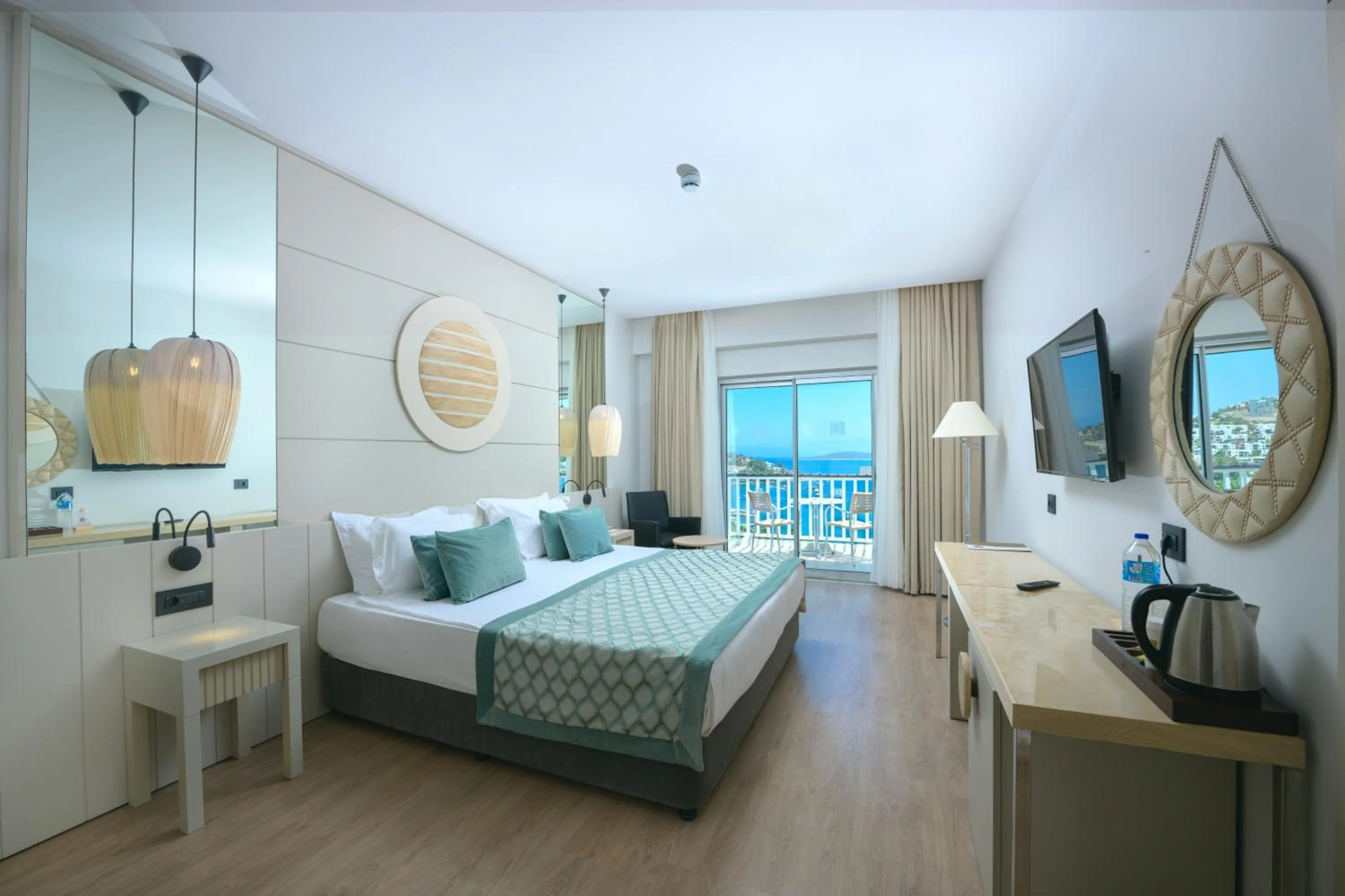 Bedroom, Bed in Baia Bodrum Hotel