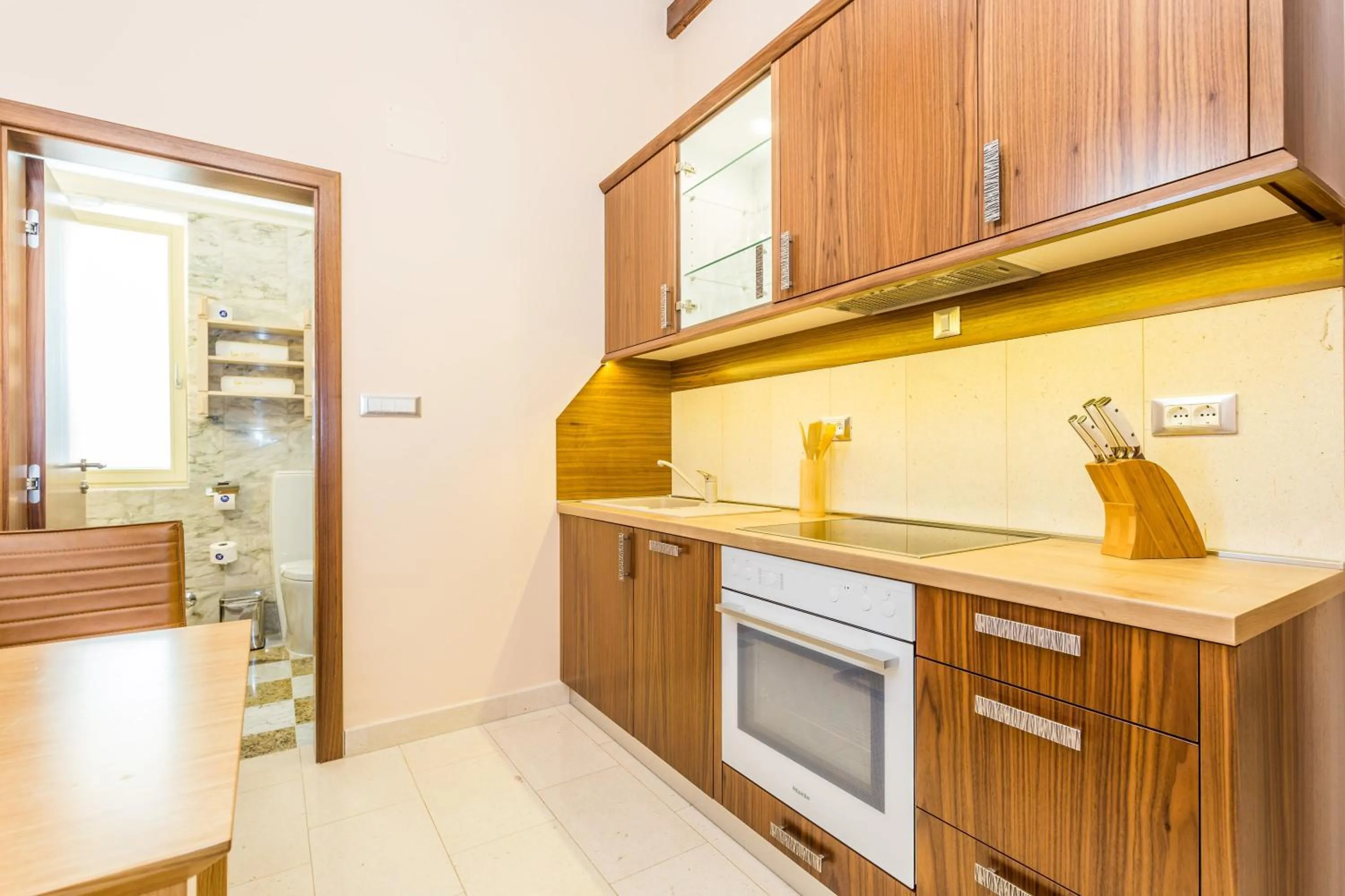 Kitchen or kitchenette in Villas Arbia - Margita Deluxe Beach Hotel