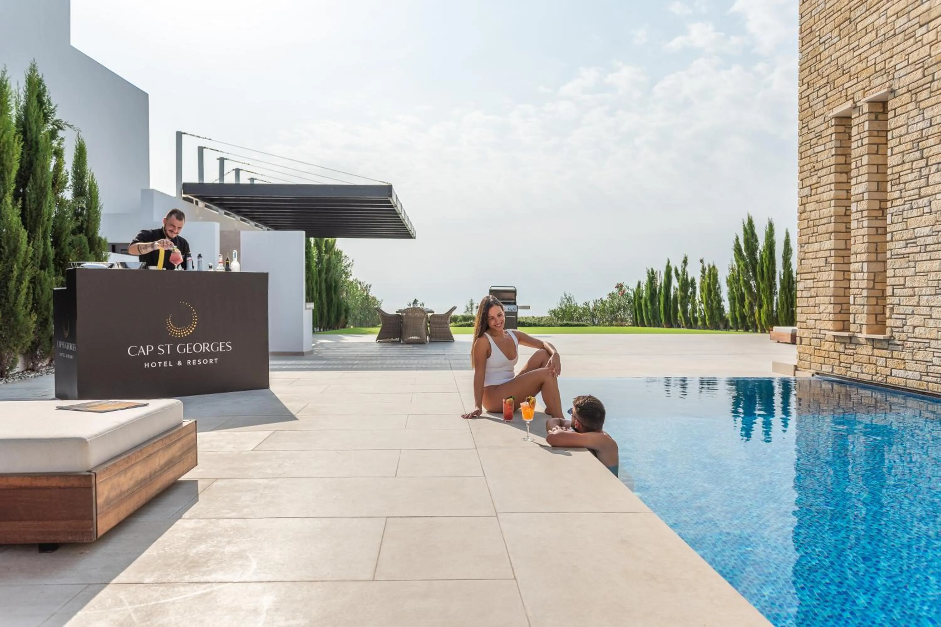 Patio in Cap St Georges Villas