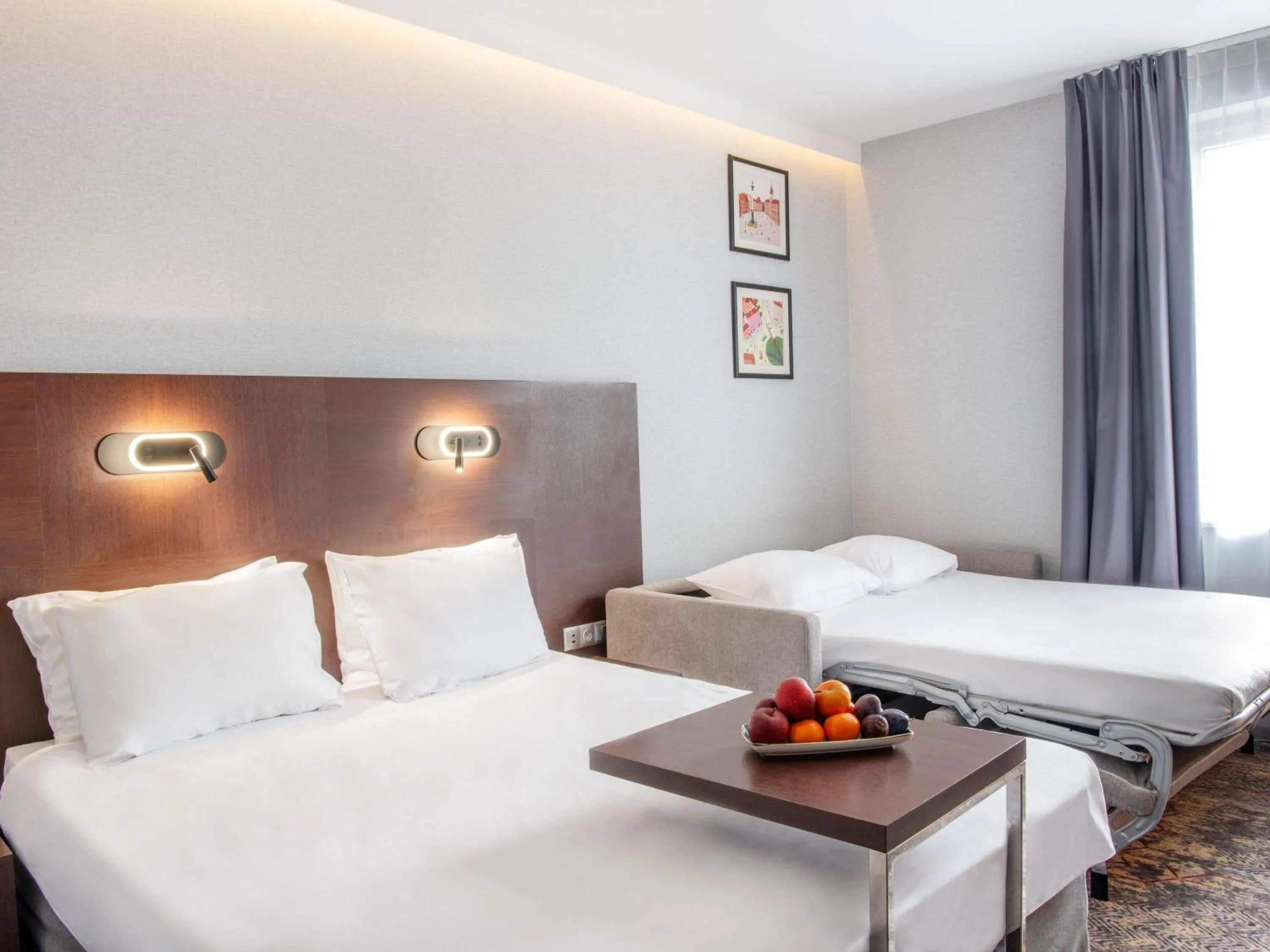 Bed in Mercure Warszawa Airport