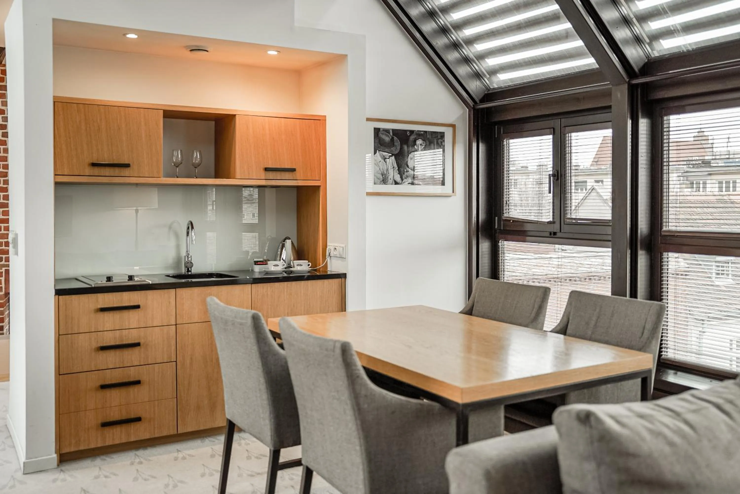 Kitchen or kitchenette in Great Polonia The Granary La Suite Hotel