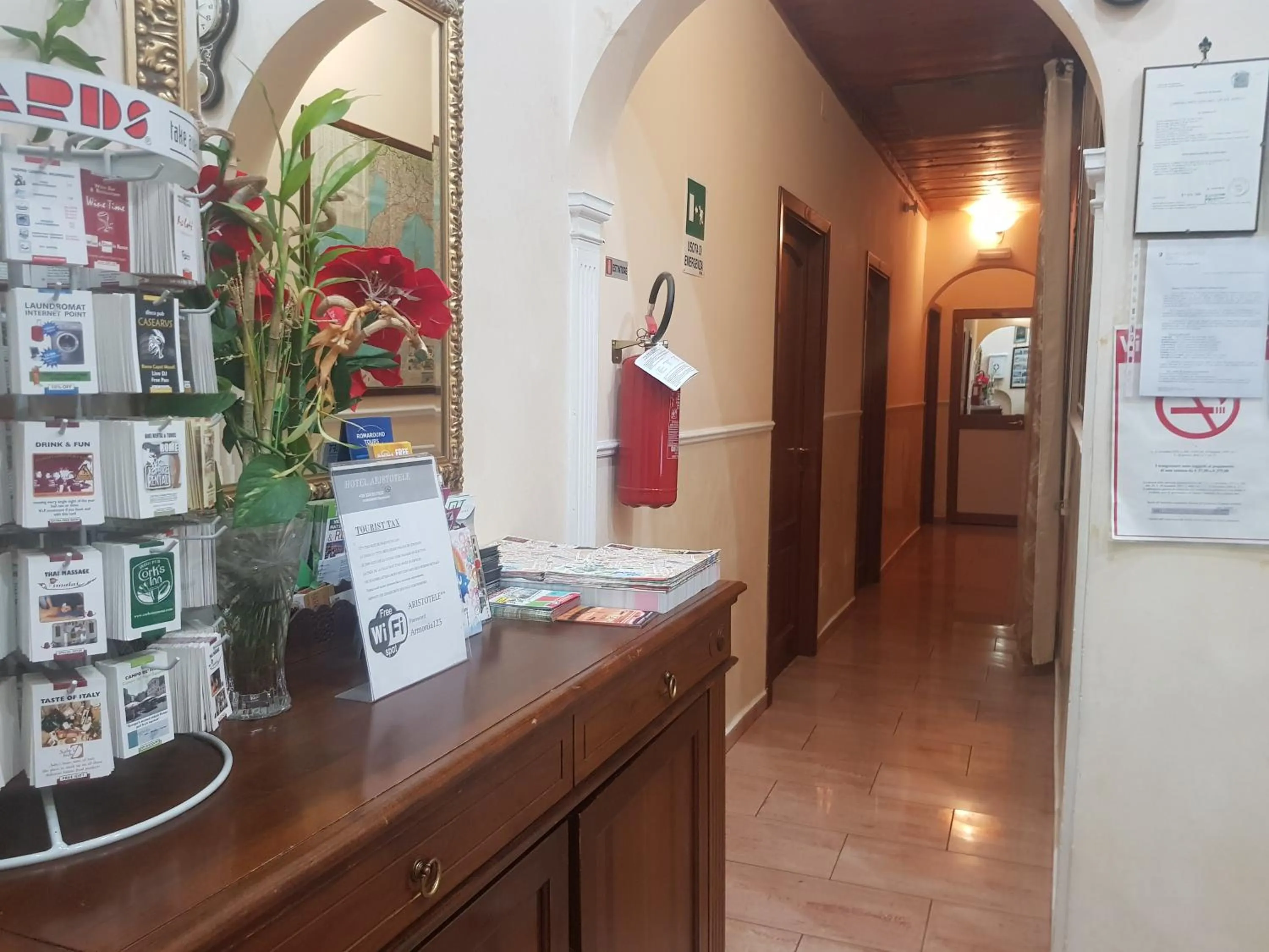 Facade/entrance in Hotel Aristotele