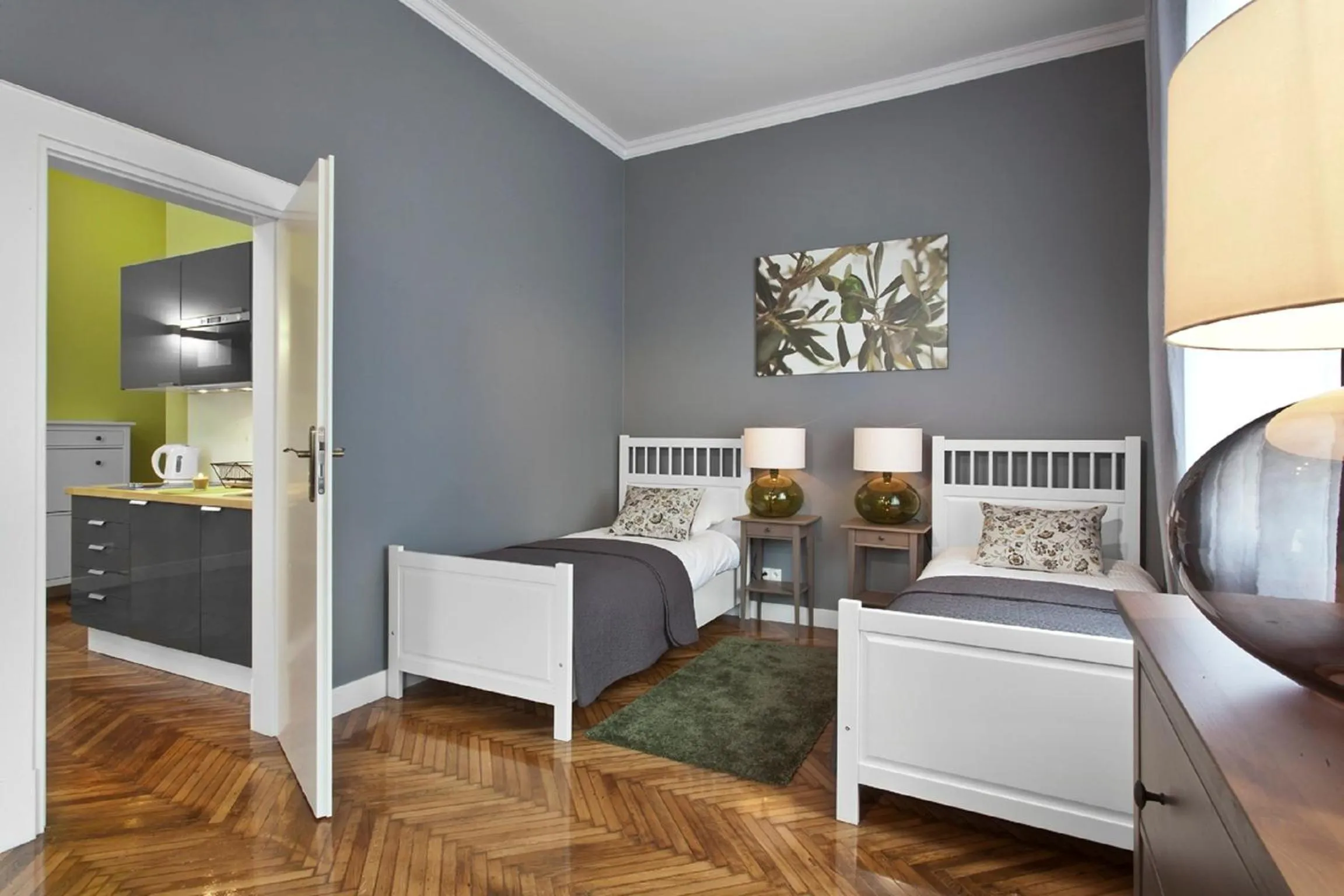 Bedroom, Bed in Apartamenty Pomarańczarnia