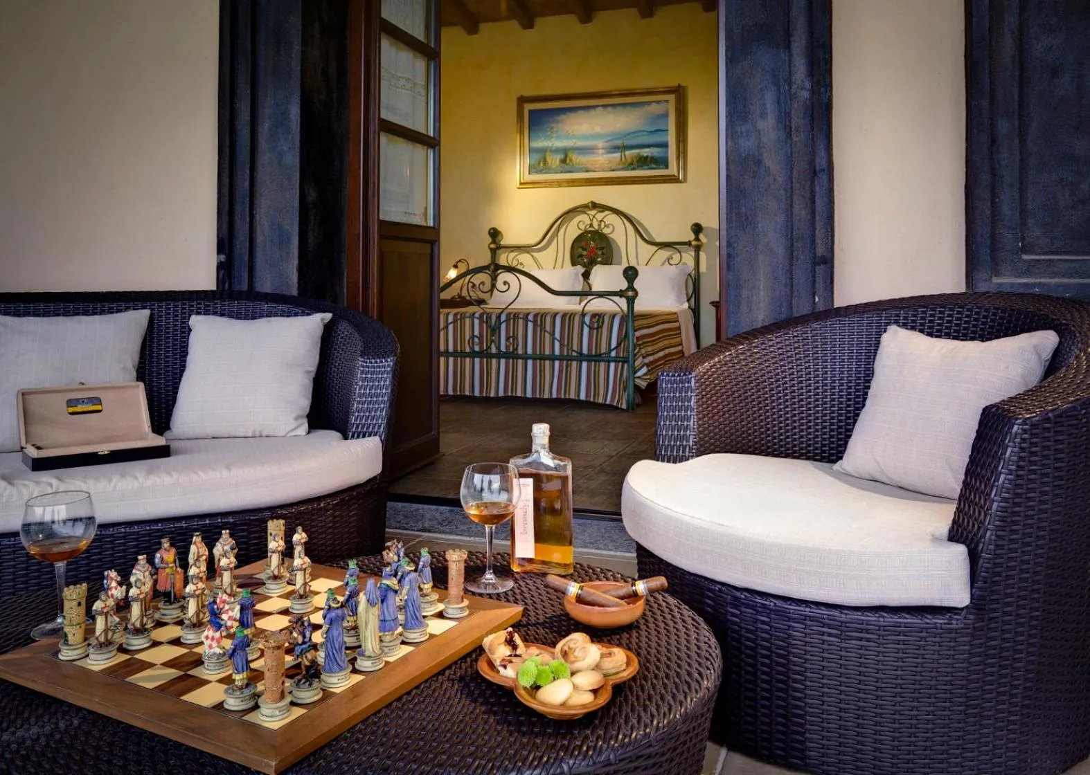 Patio in Villa Hotel Valle Del Marta Resort