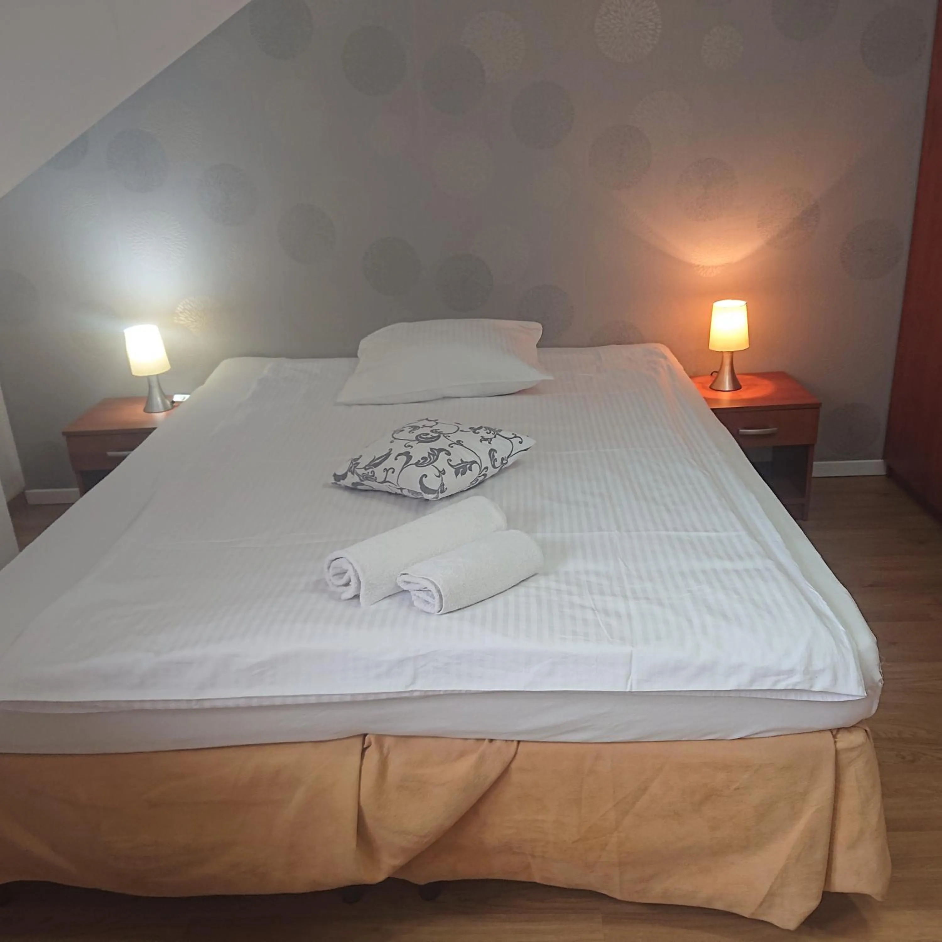 Bed in Letnia willa Jacuzzi & Sauna