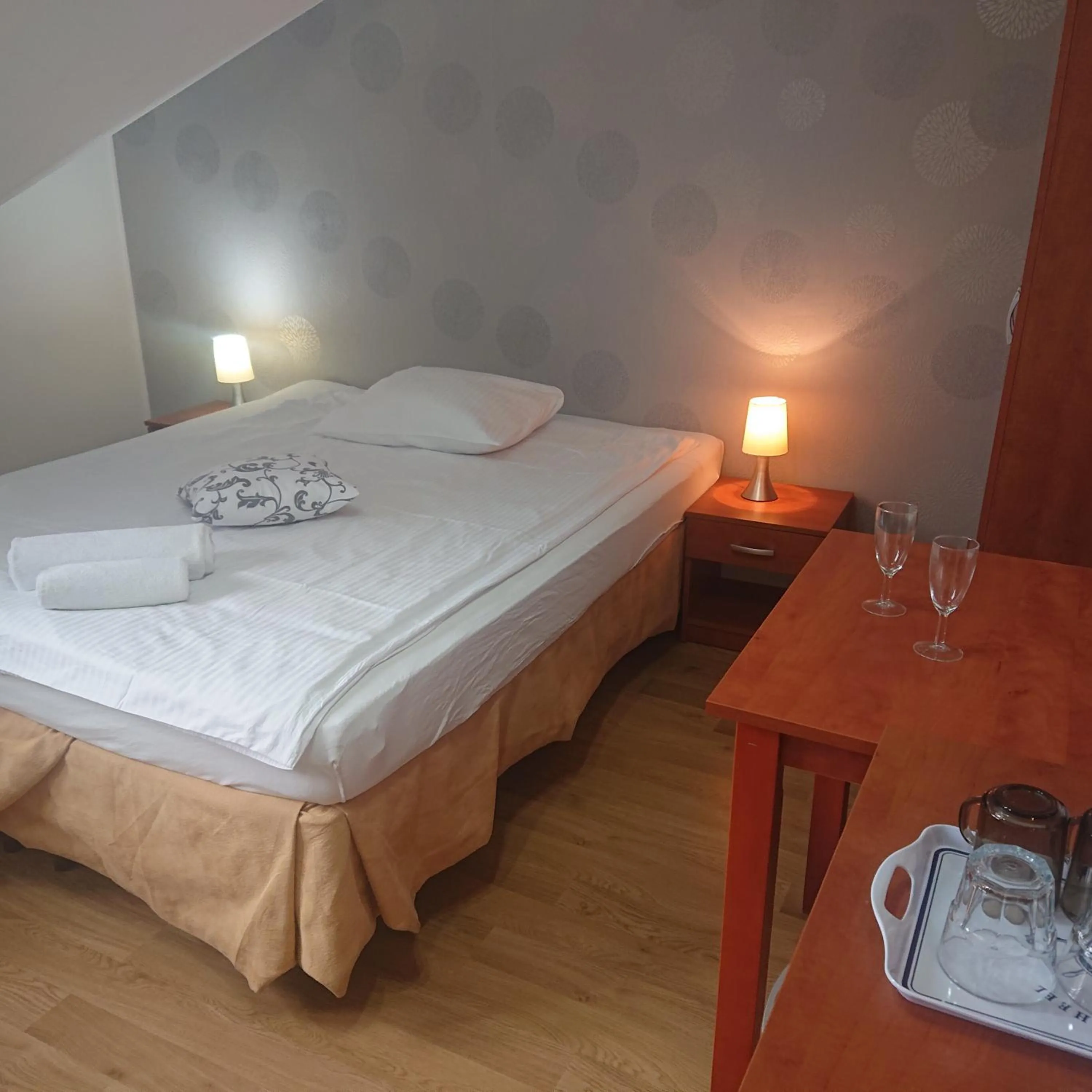 Bed in Letnia willa Jacuzzi & Sauna