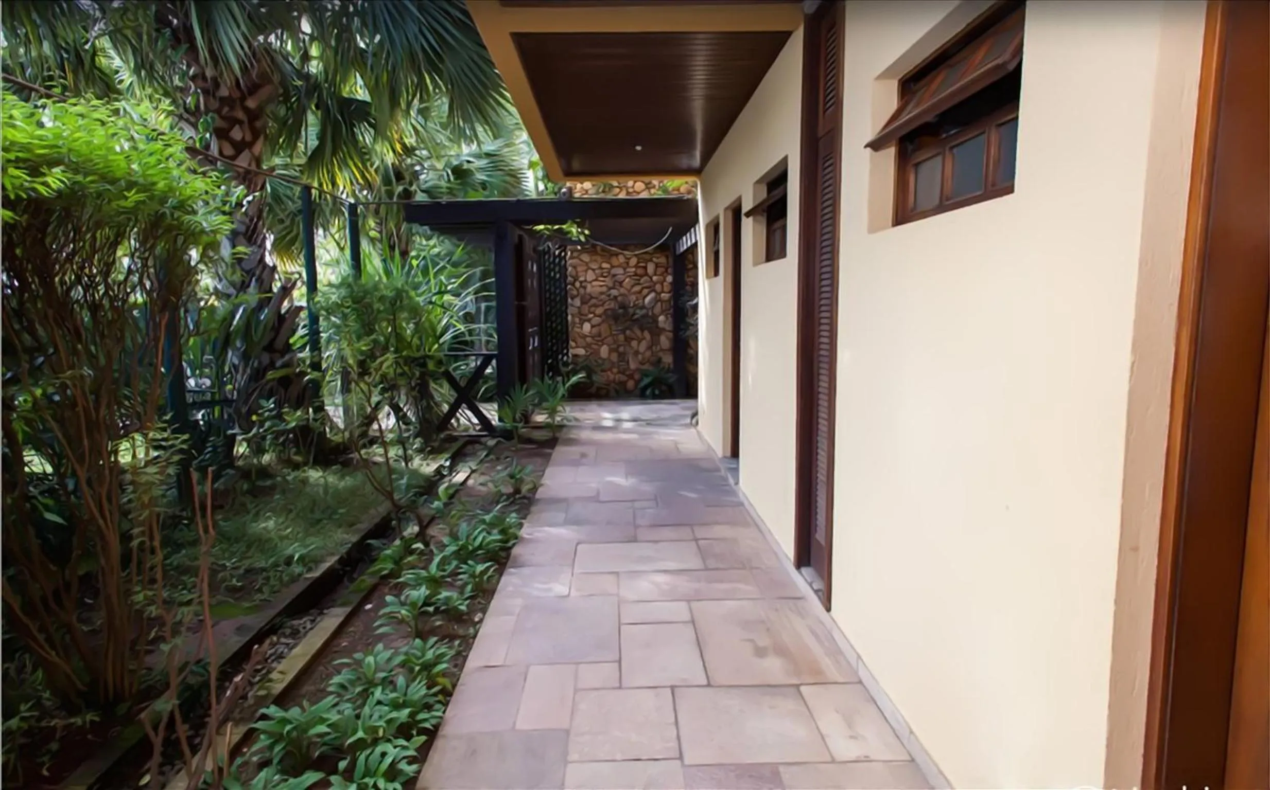 Patio in Galápagos ApartHotel