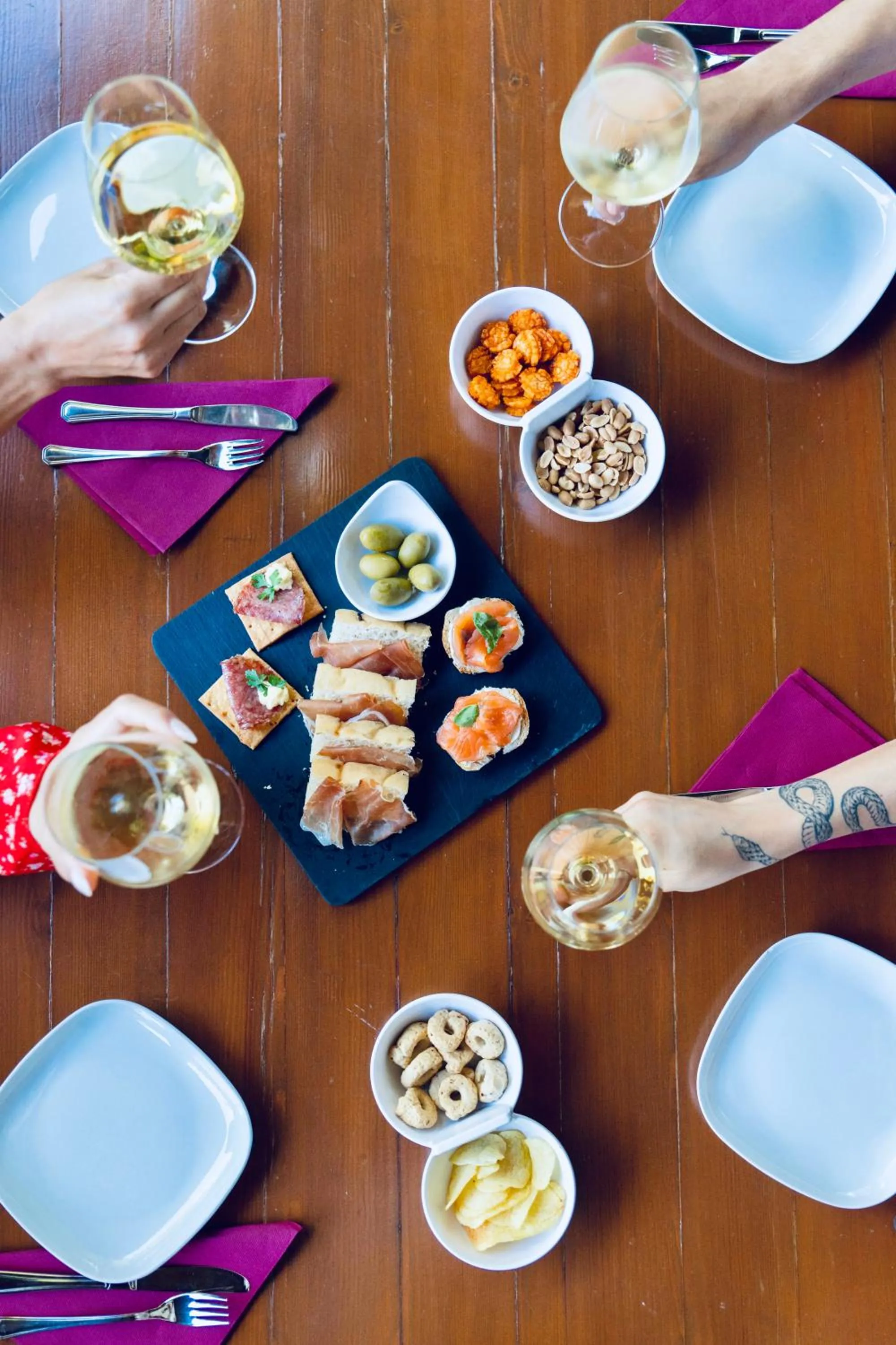 Food and drinks in Hotel Le Grotte