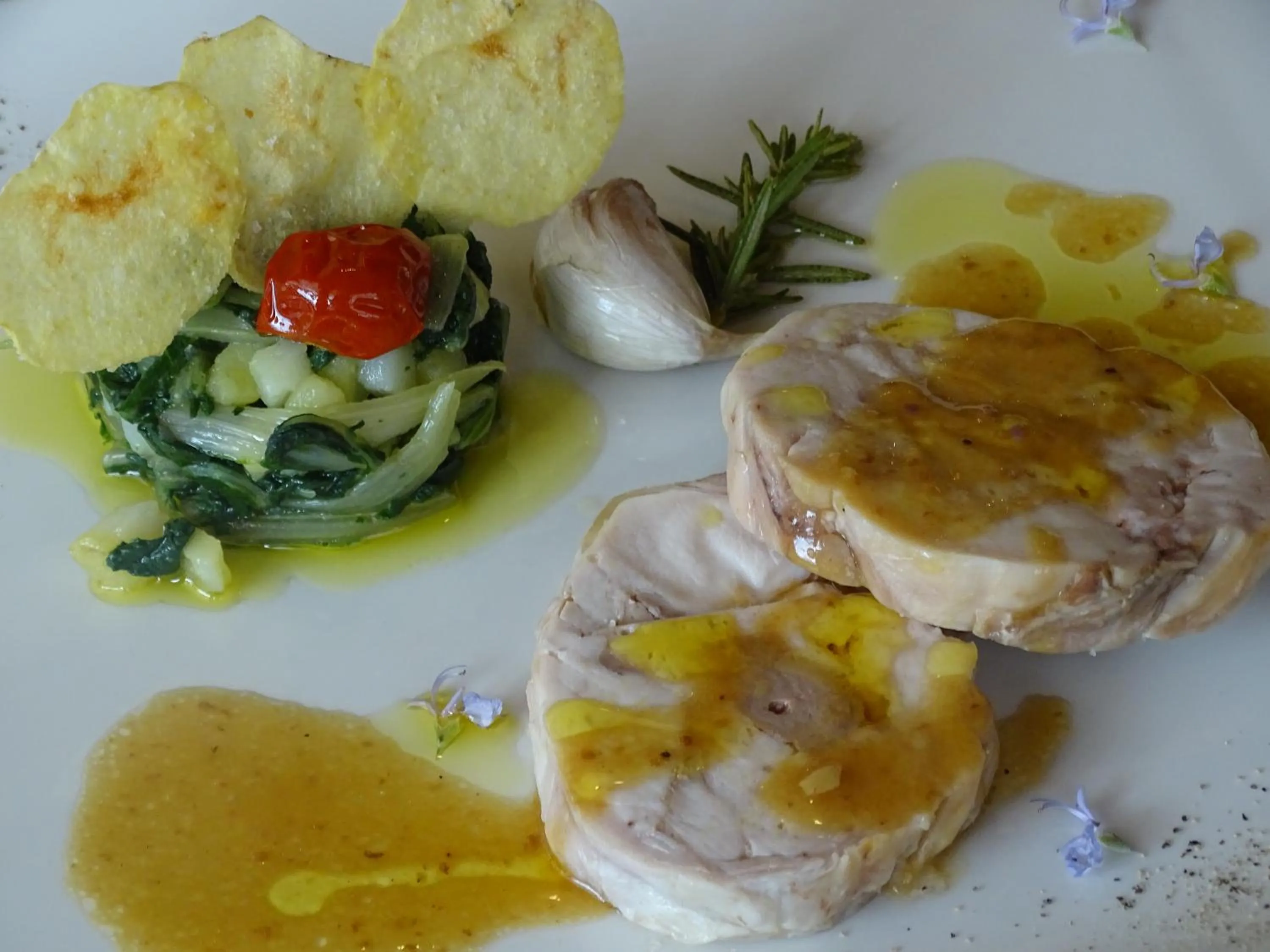 Food close-up in Hotel Le Grotte