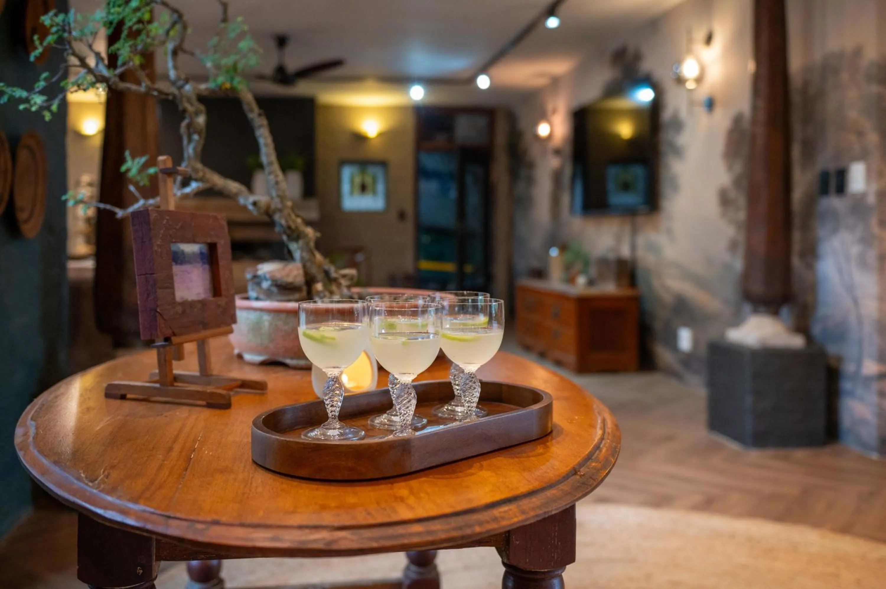 Drinks in River House Lodge