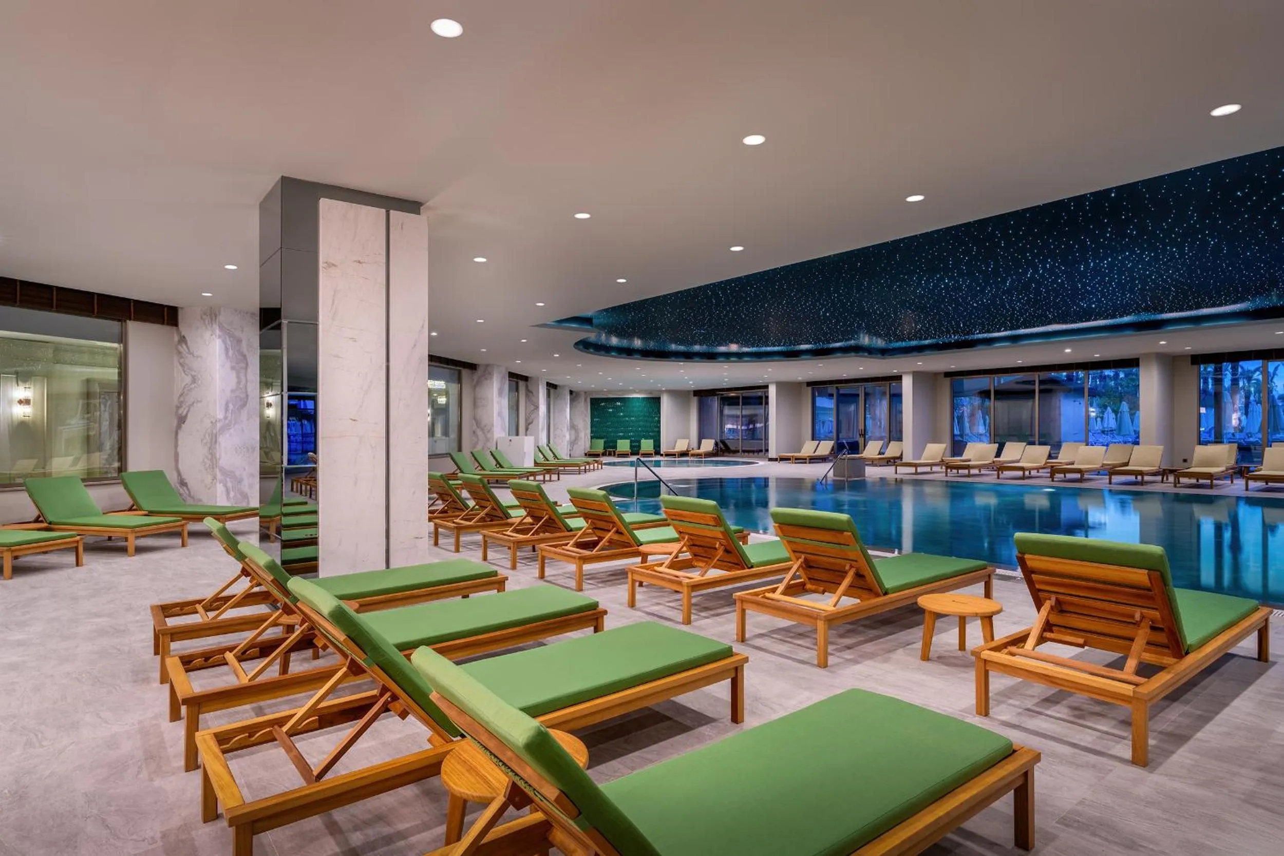 Pool view in Delphin Palace Hotel