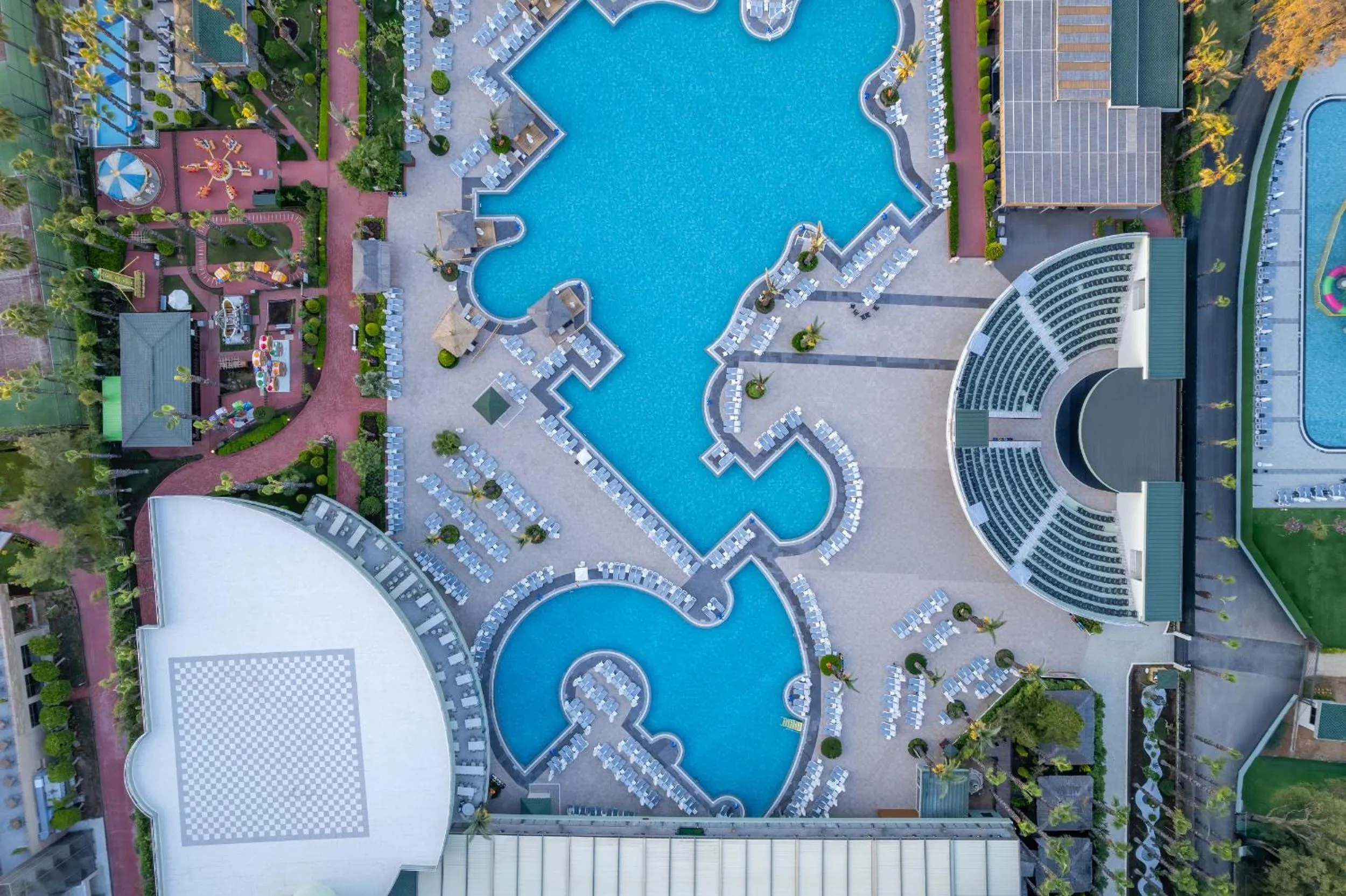 Pool view in Delphin Palace Hotel
