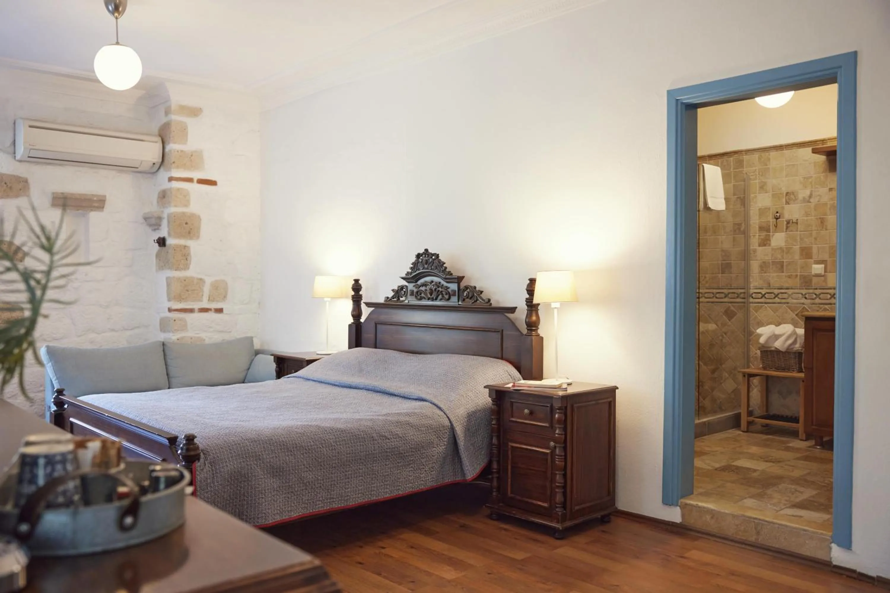 Bed in Alacati Zeytin Konak Hotel