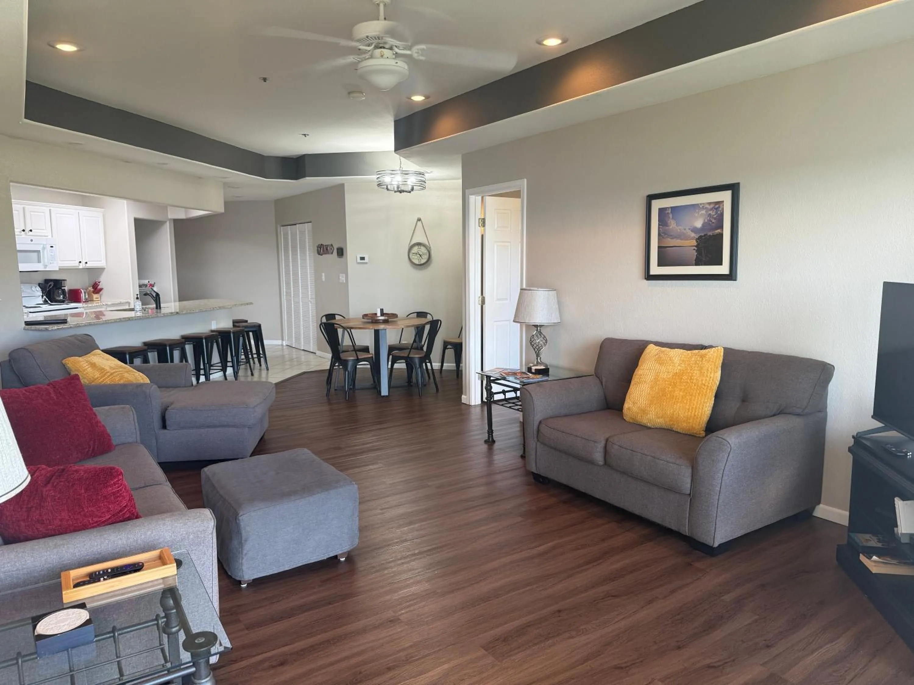 Living room in Lake Ozarks Get Away