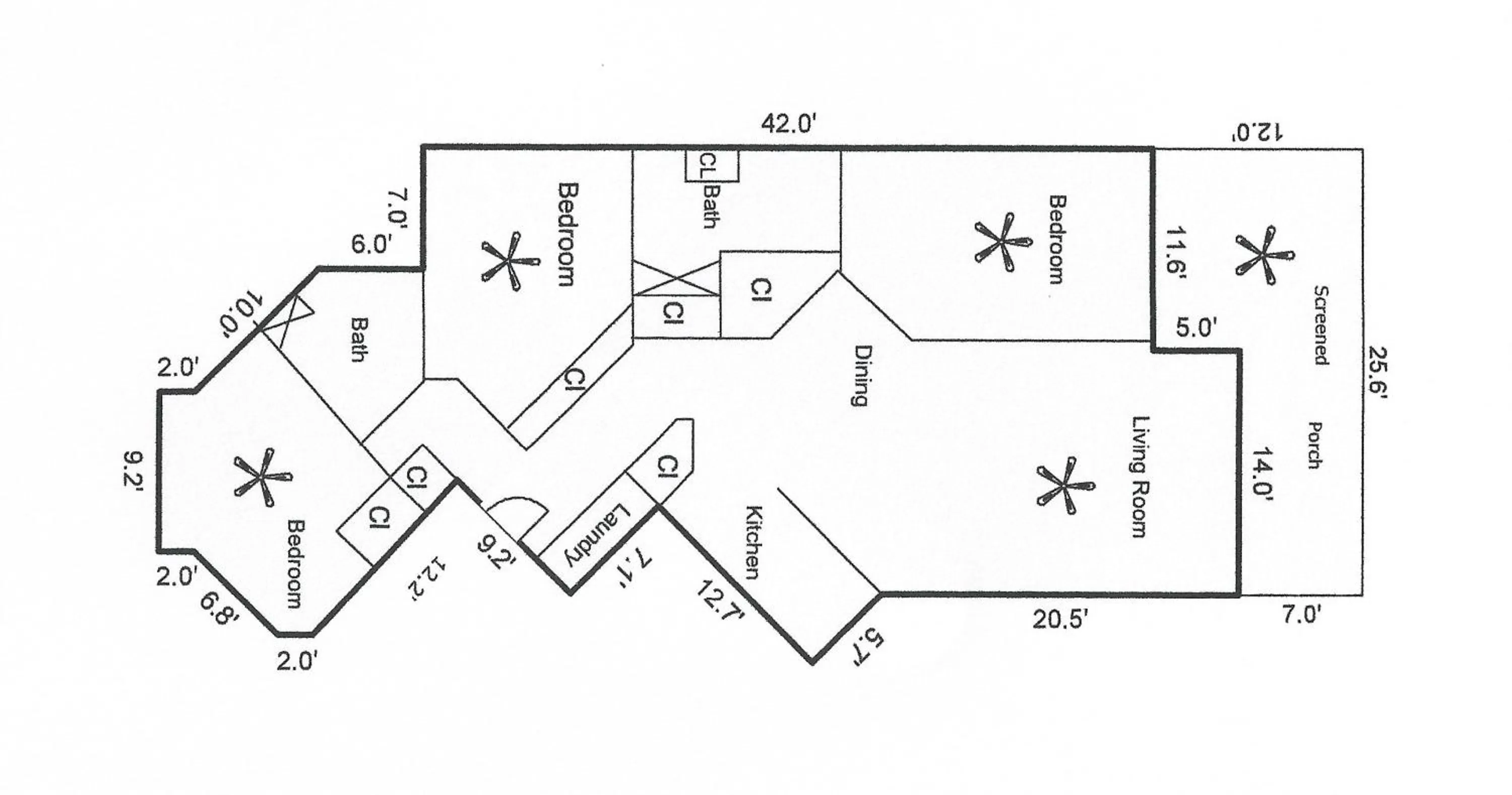 Floor plan in Lake Ozarks Get Away