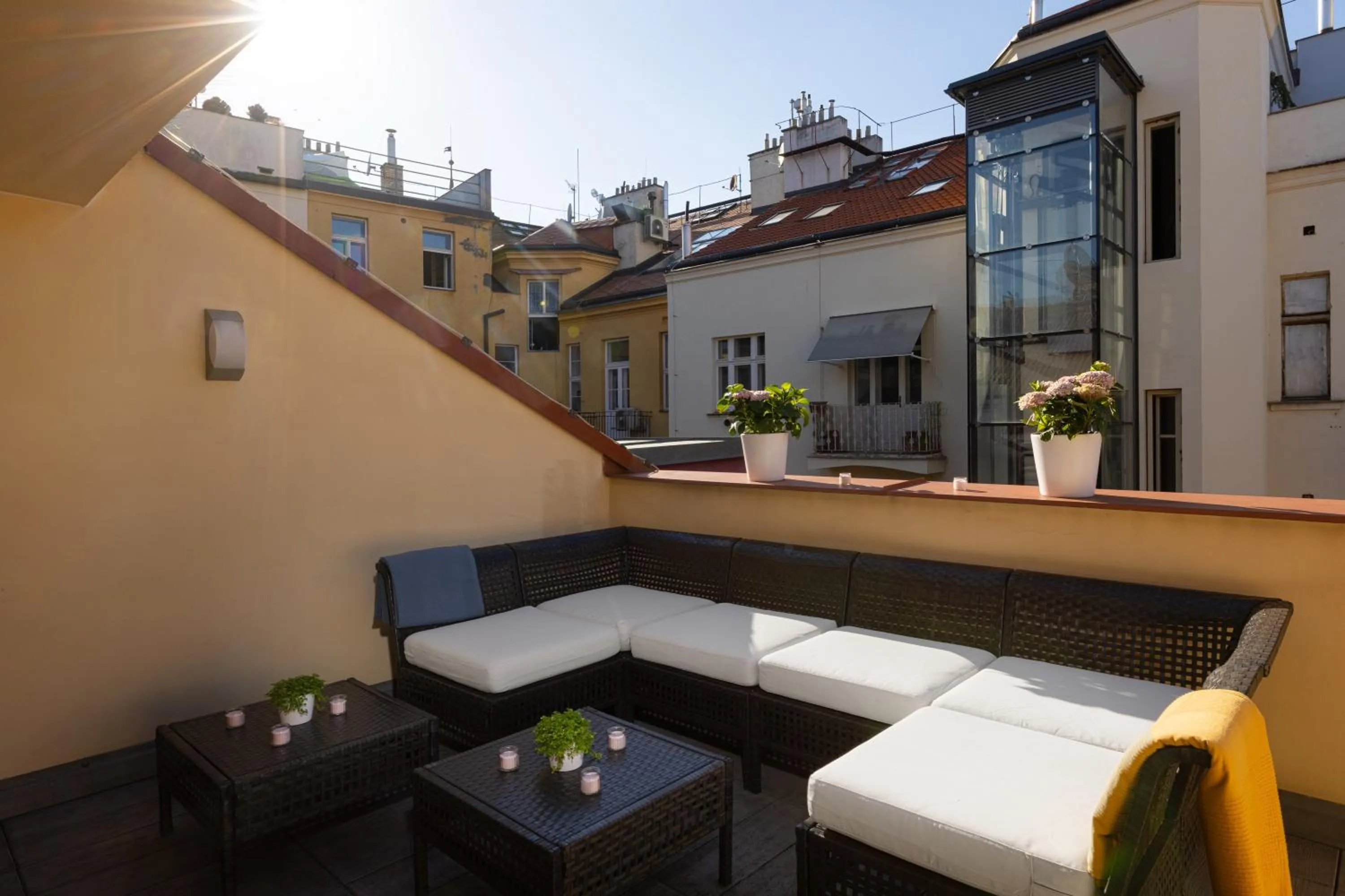 Balcony/Terrace in Salvatore Prague Rooms