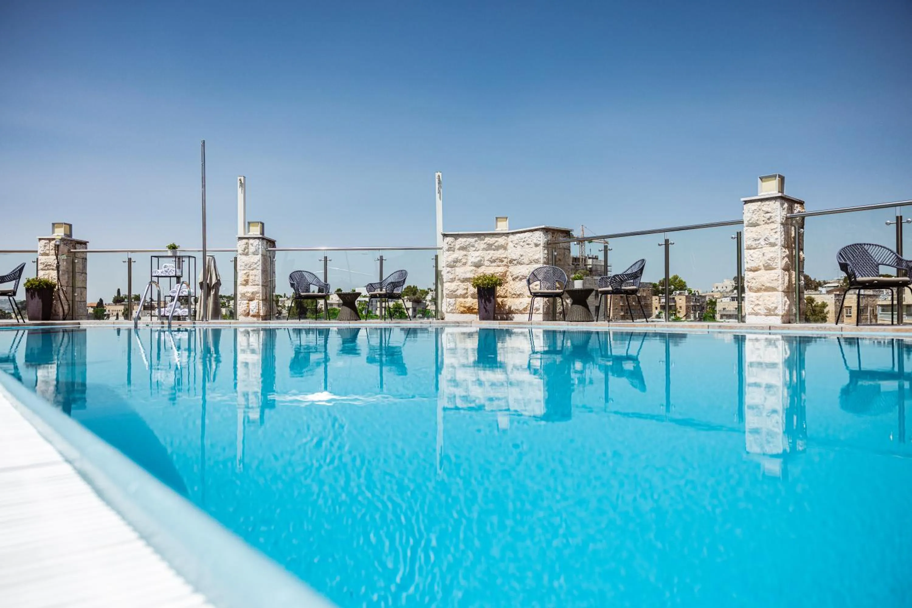 Swimming pool in Dan Panorama Jerusalem Hotel