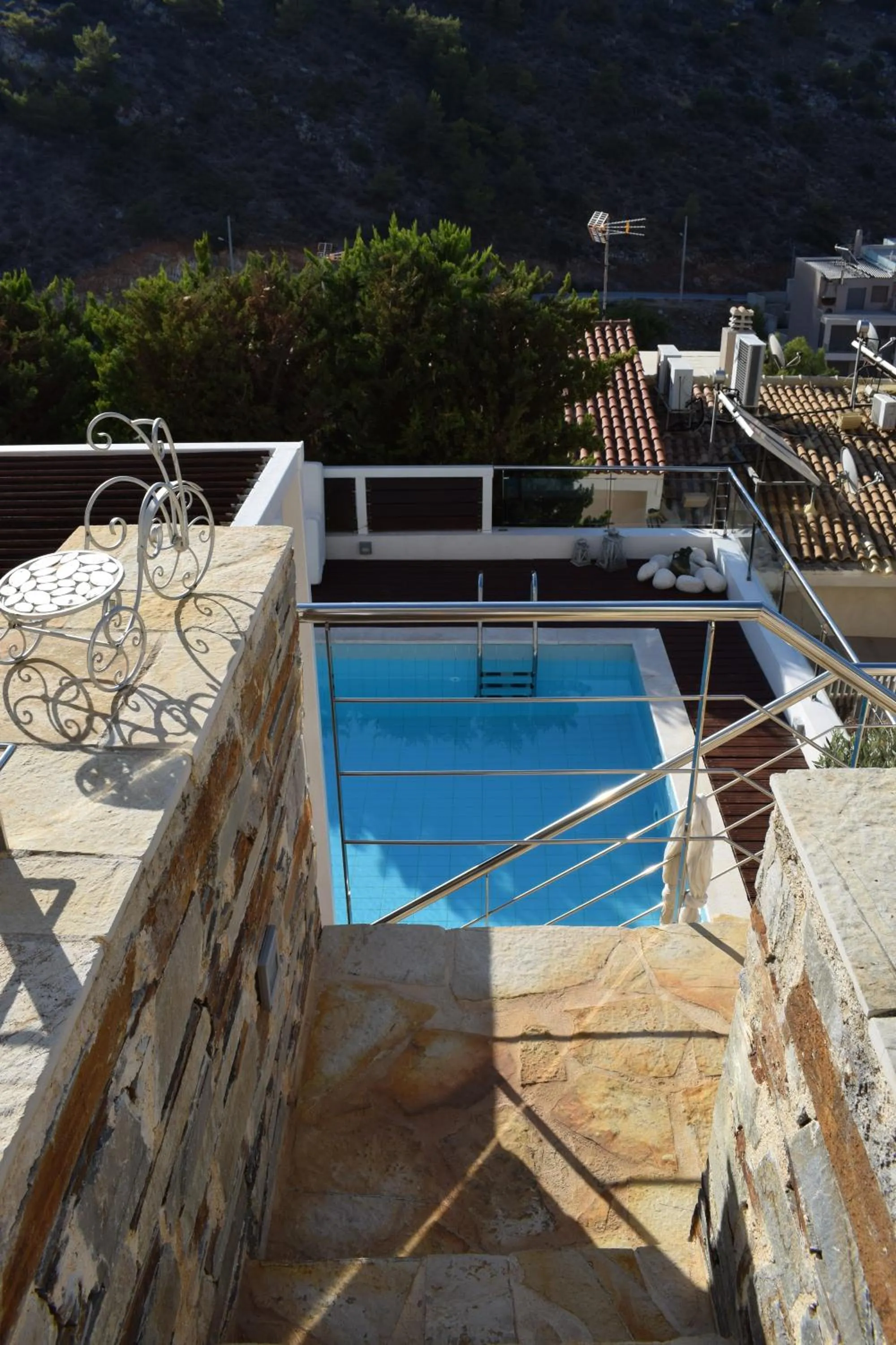 Swimming pool in Panorama Penthouse & Studios