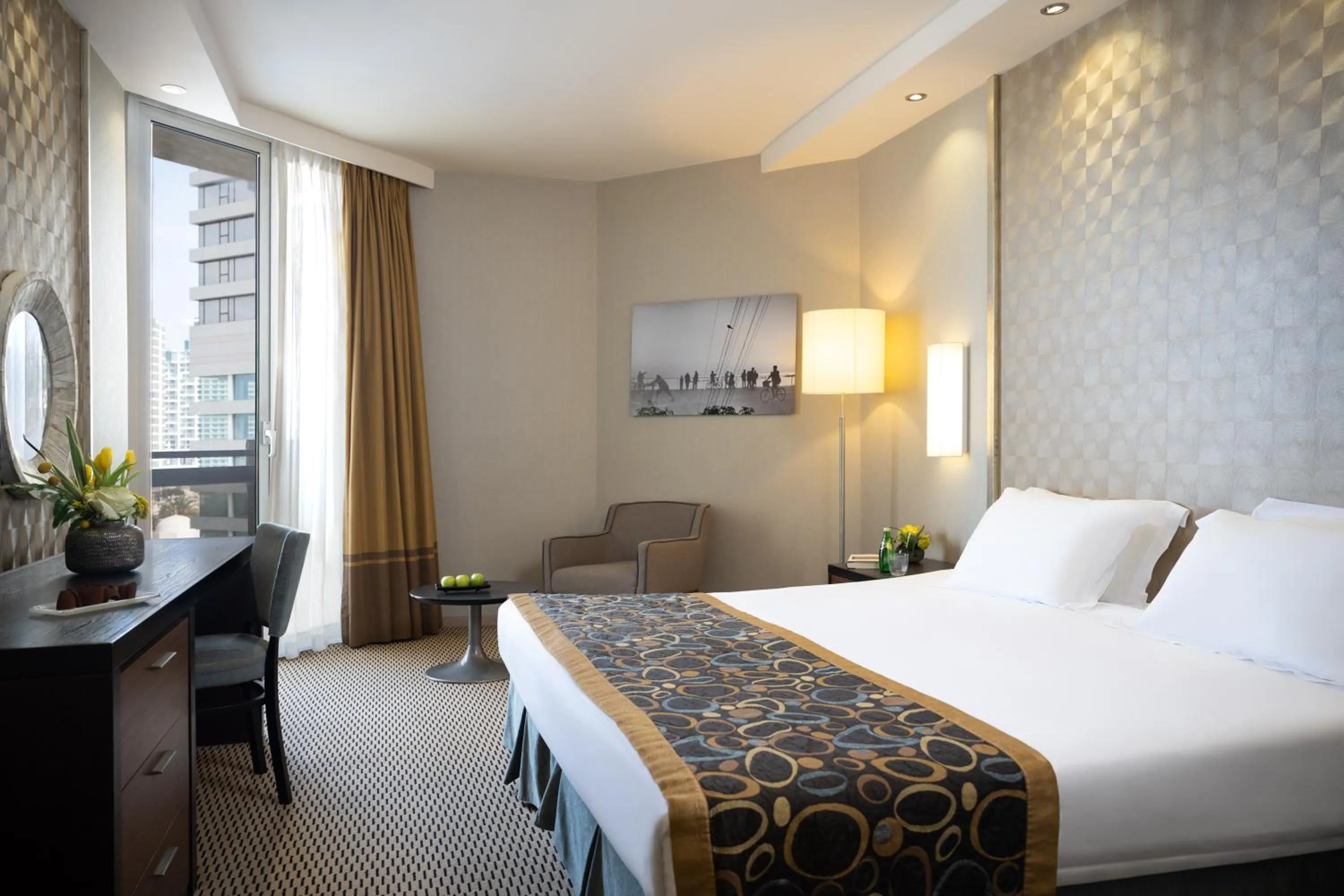 Bed in Dan Panorama Tel Aviv Hotel