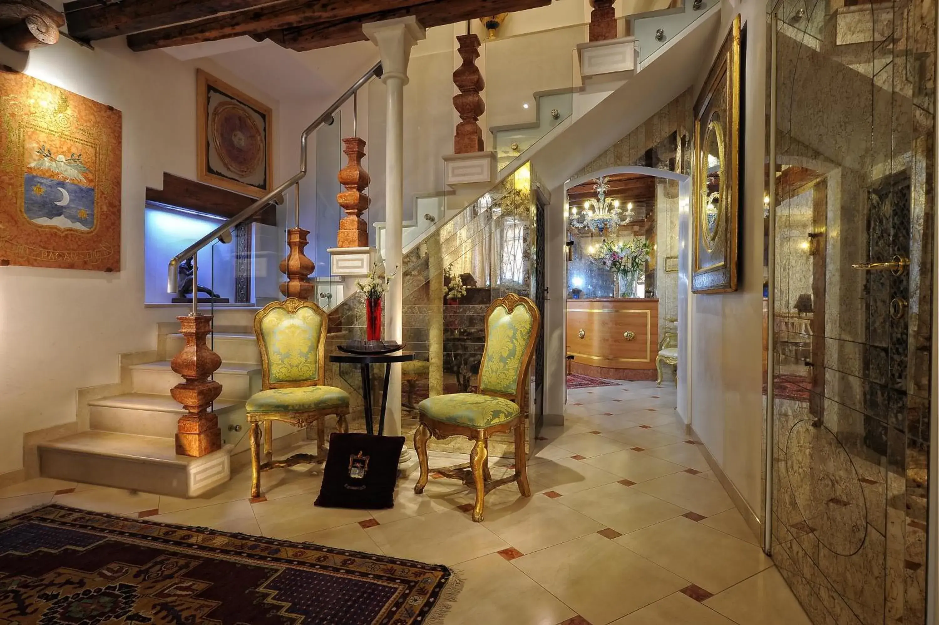 Lobby or reception in Ca' Pagan Lobby or reception in Ca' Pagan