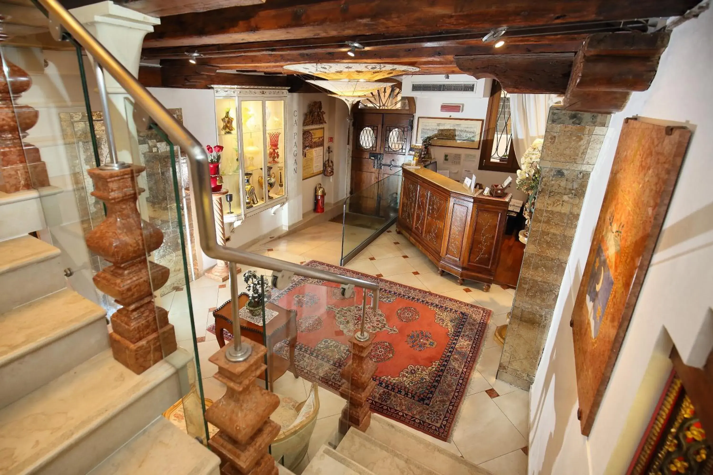 Lobby or reception in Ca' Pagan Lobby or reception in Ca' Pagan