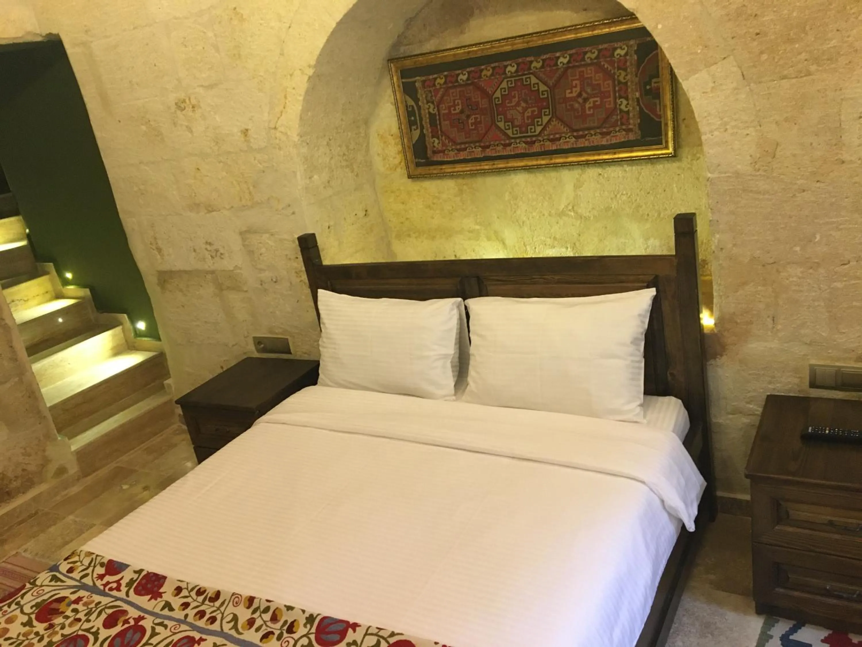 Bed in Ürgüp Inn Cave Hotel