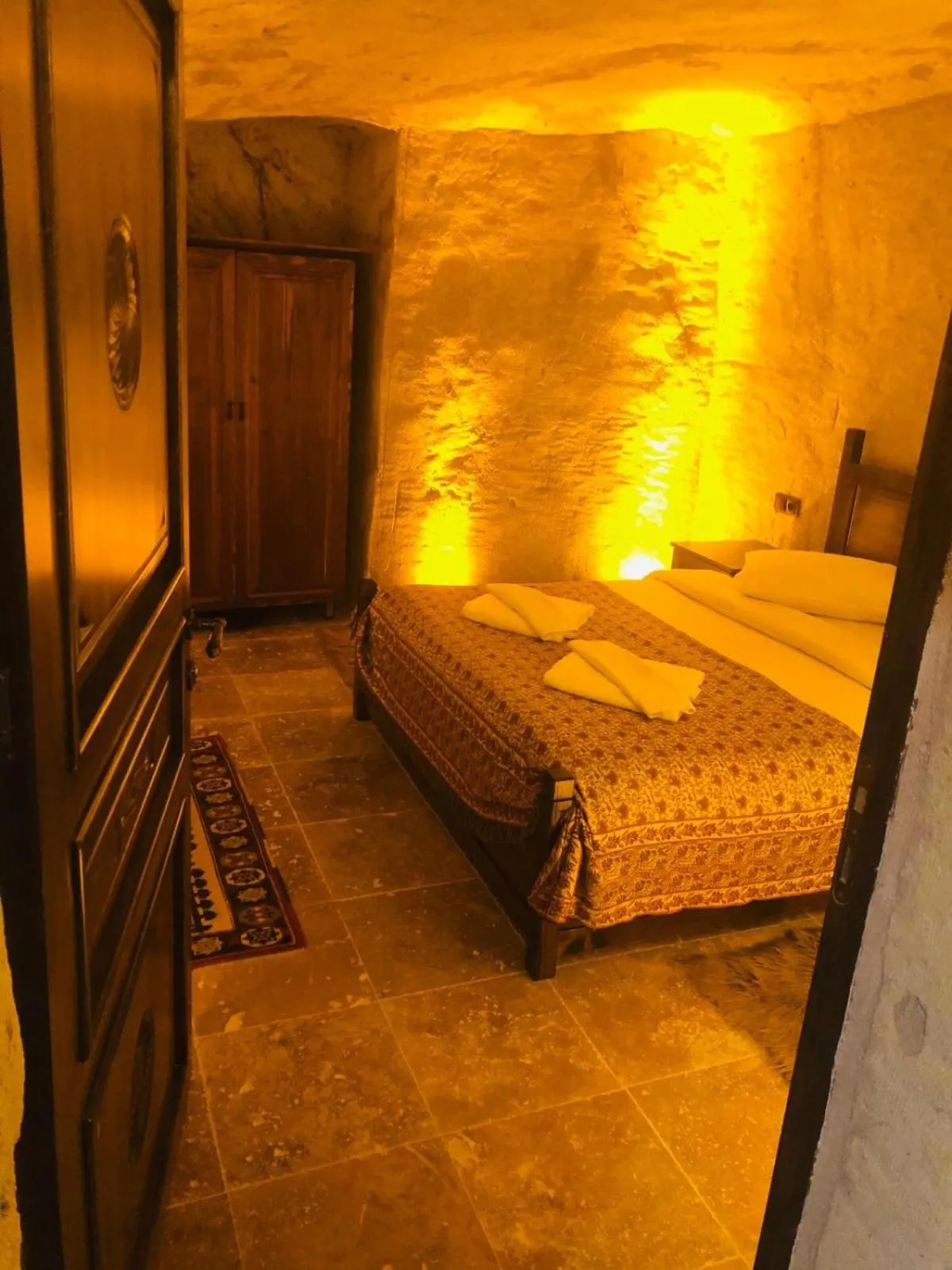 Bed in Ürgüp Inn Cave Hotel