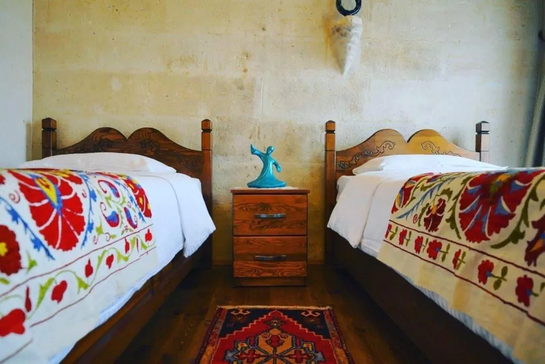 Bed in Ürgüp Inn Cave Hotel