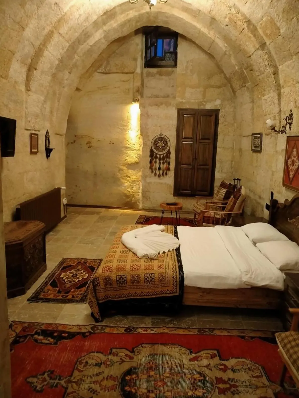 Bed in Ürgüp Inn Cave Hotel
