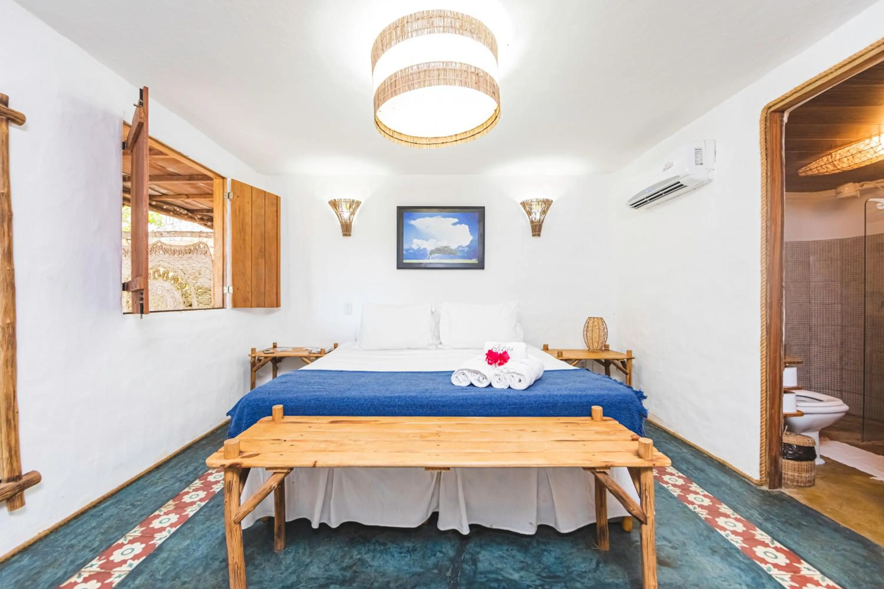Bed in Pousada Titas