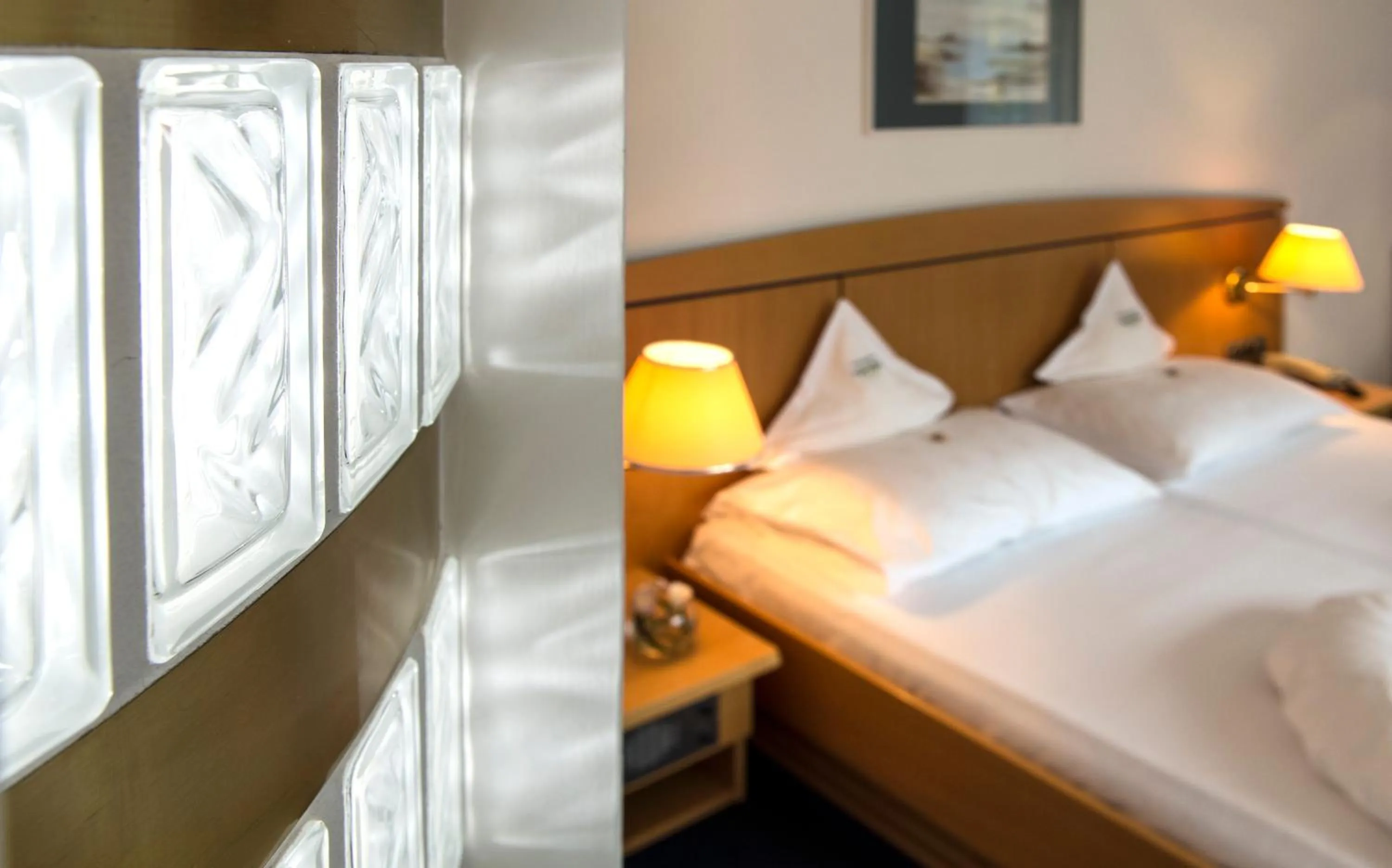 Decorative detail, Bed in Hotel Valserhof