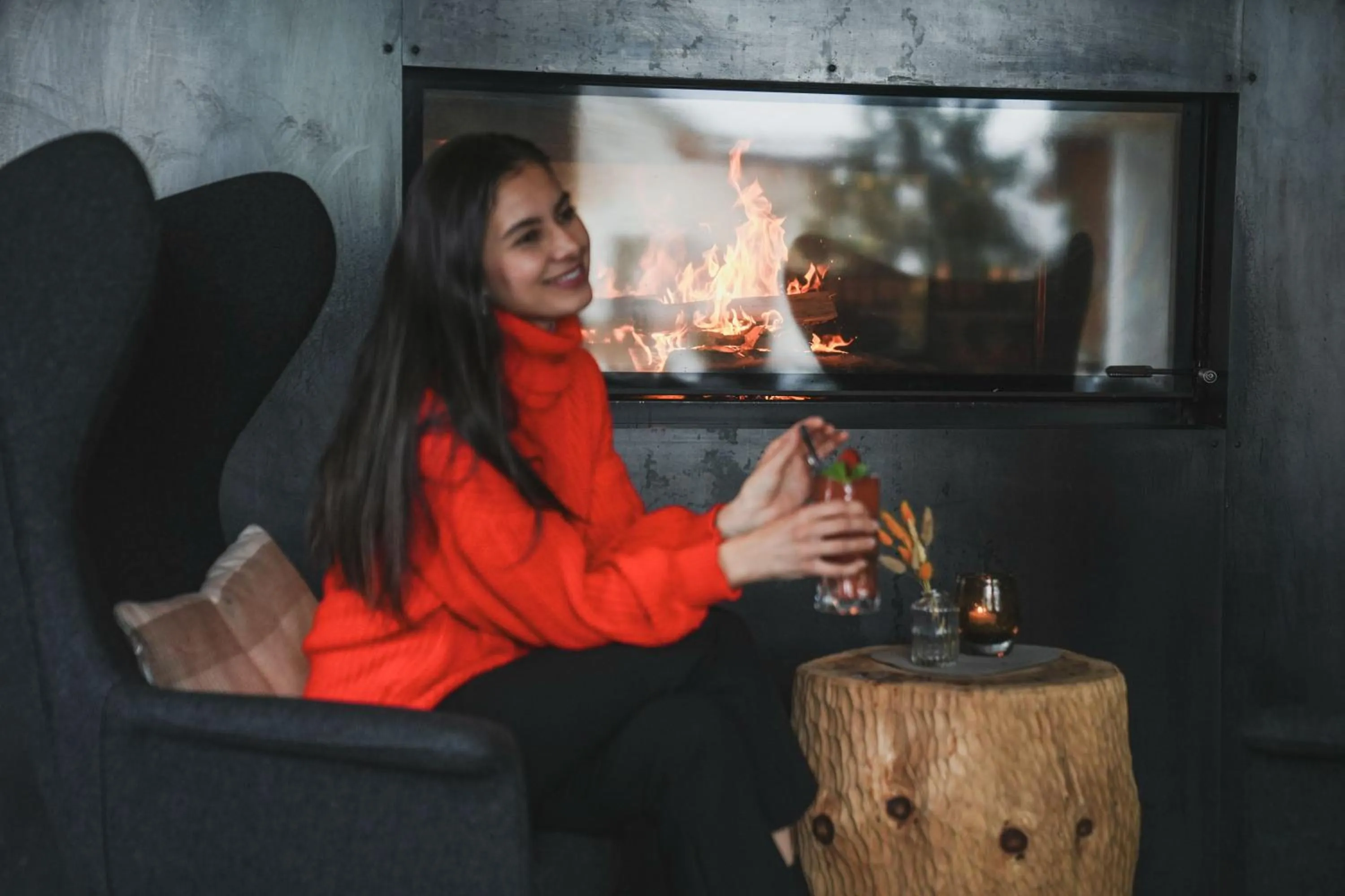 Seating area in Hotel Valserhof