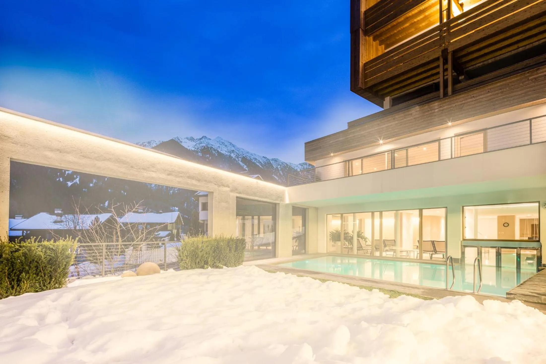 Swimming pool in Hotel Valserhof