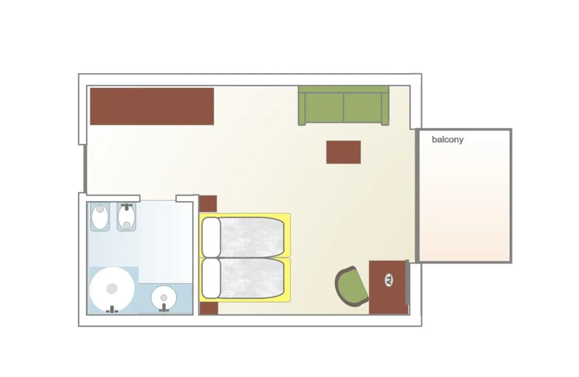 Floor plan in Hotel Gampen