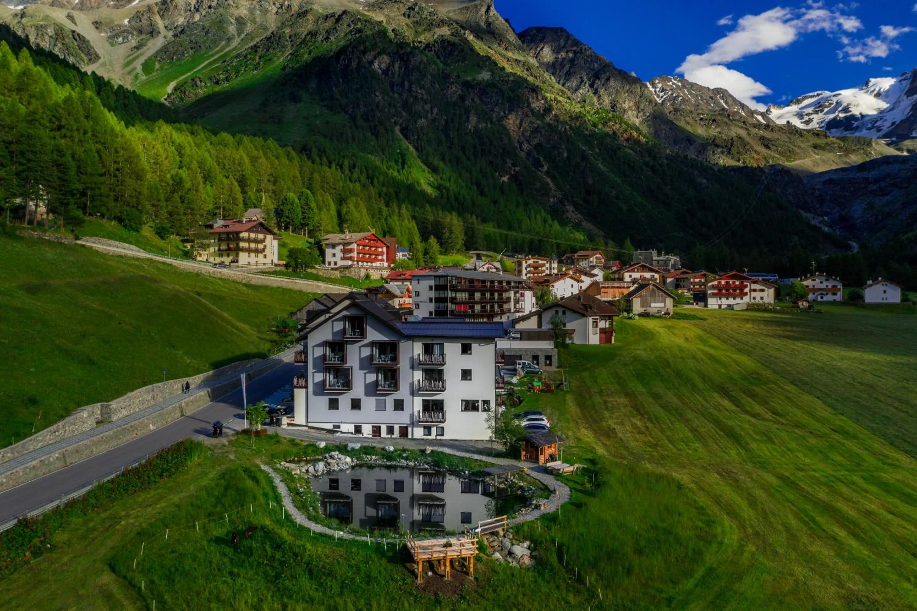 Property building in Hotel Gampen