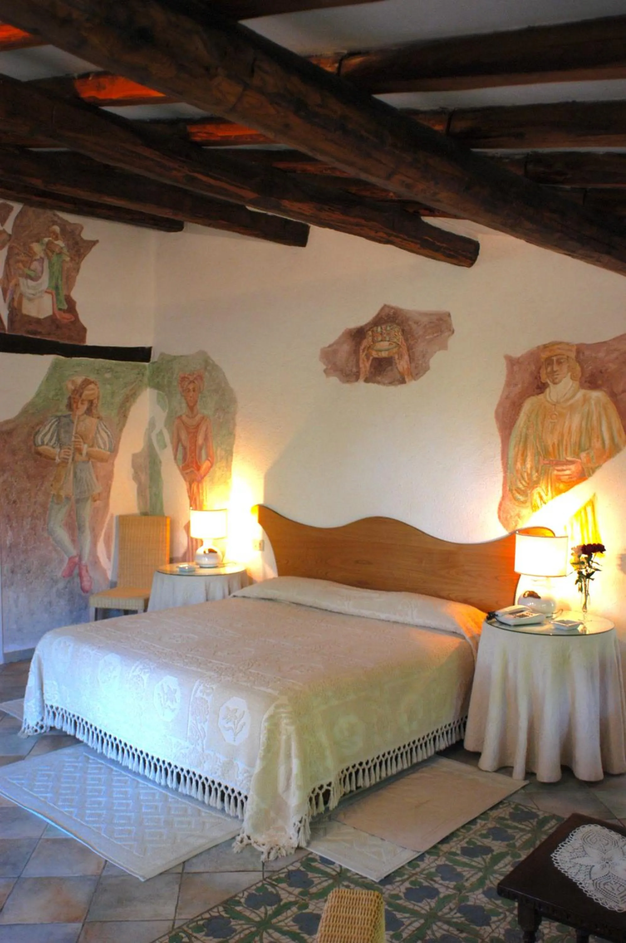 Bed in Hotel Villa Clementina