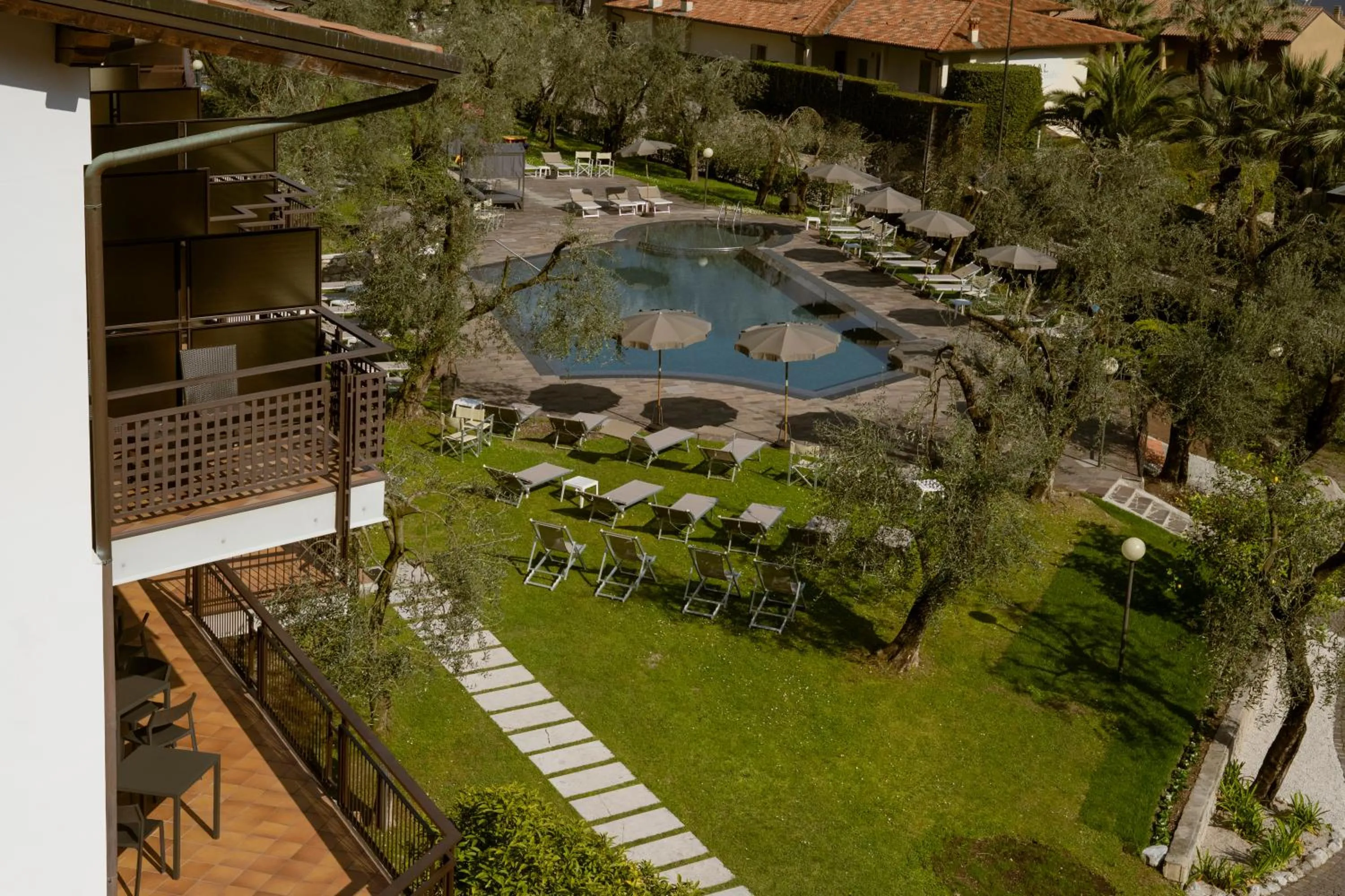 Garden view in Hotel Coste