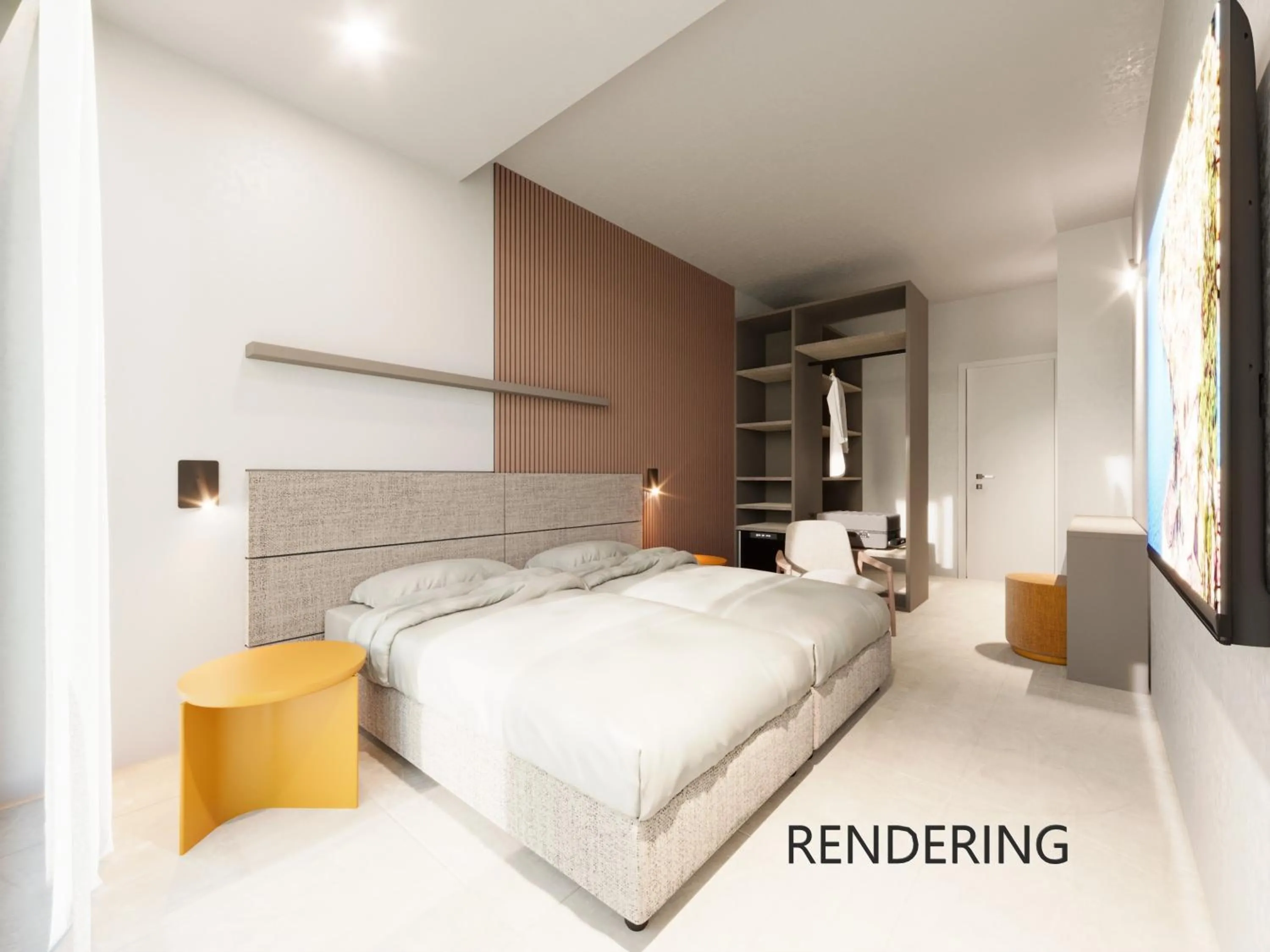 Bed in Hotel Coste