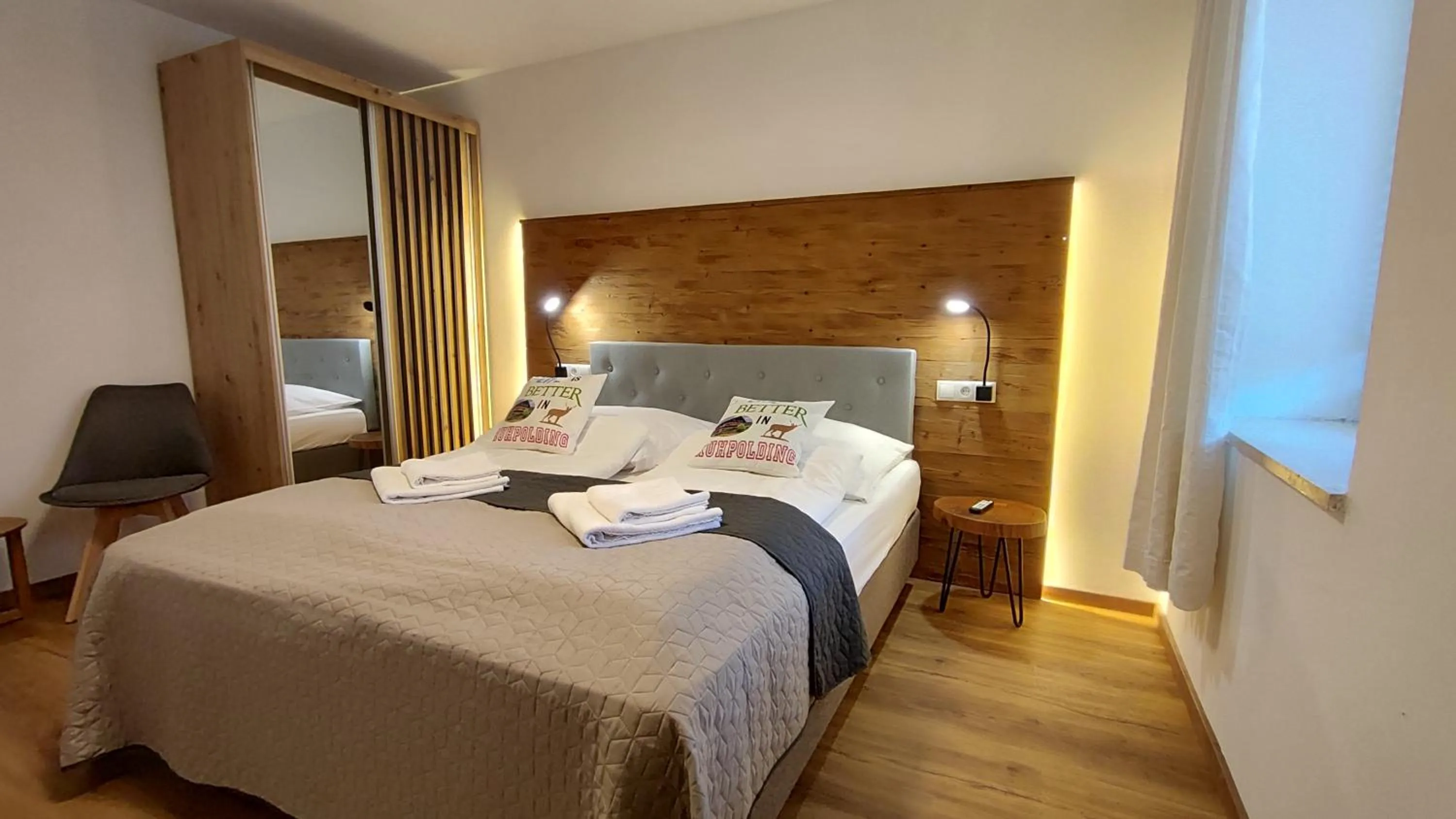 Bedroom, Bed in Pension Bergblick