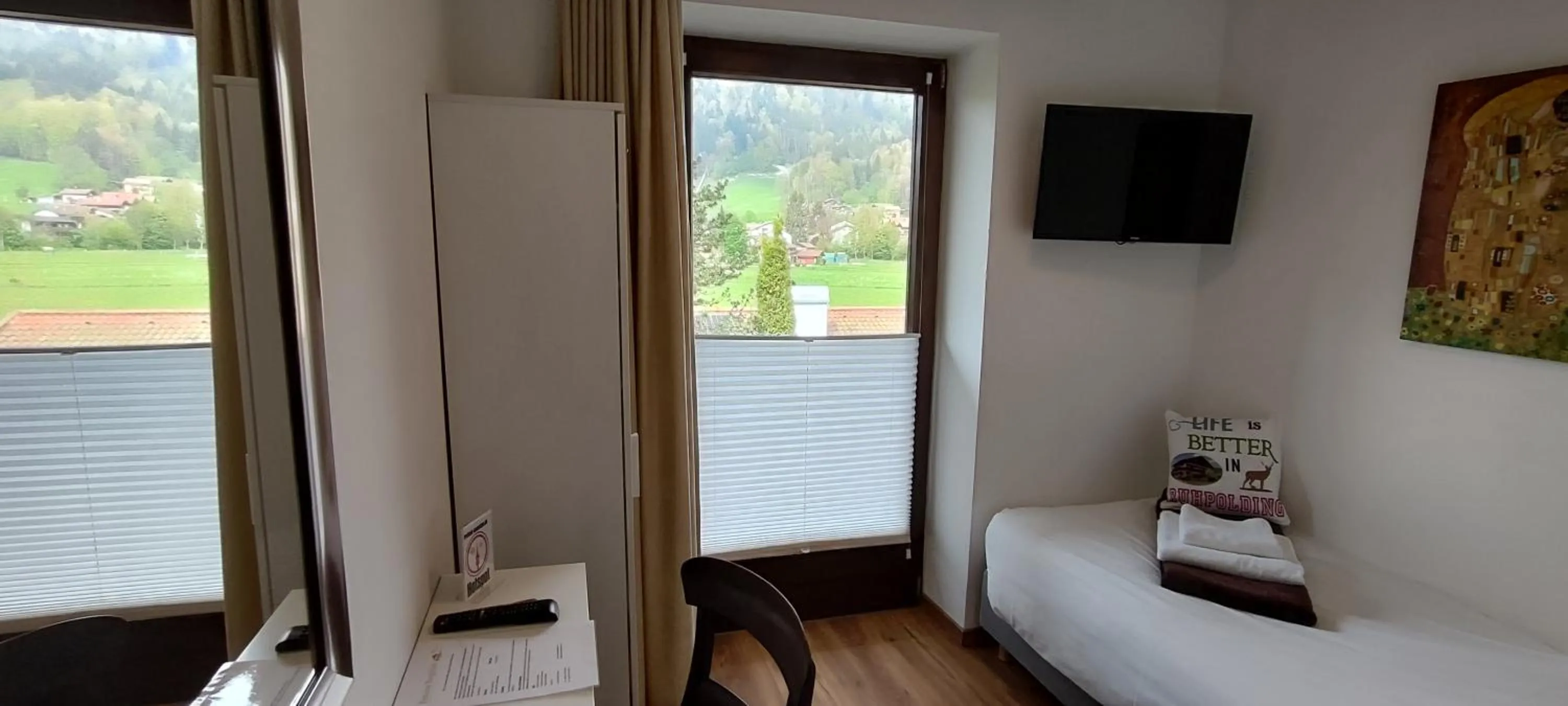 Property building, Bed in Pension Bergblick