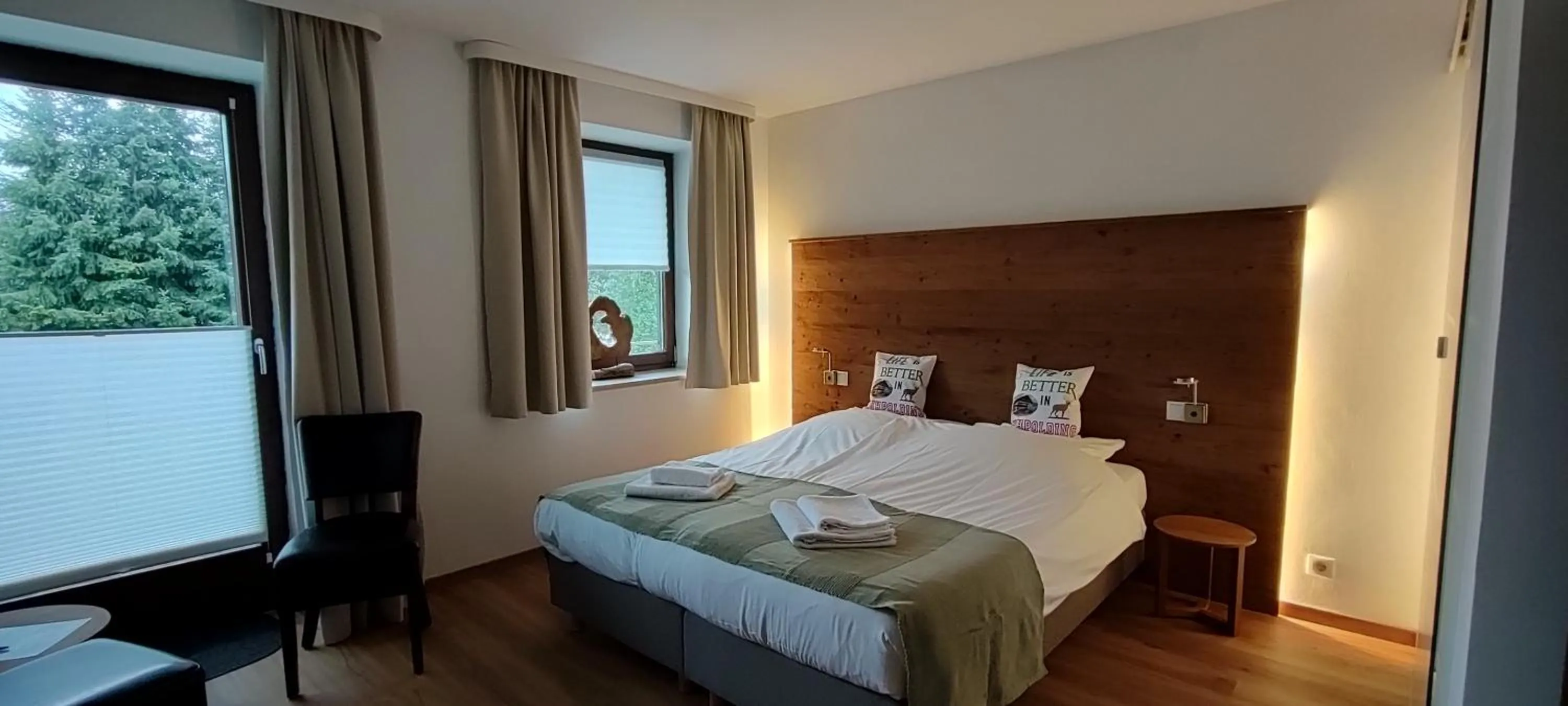 Living room, Bed in Pension Bergblick