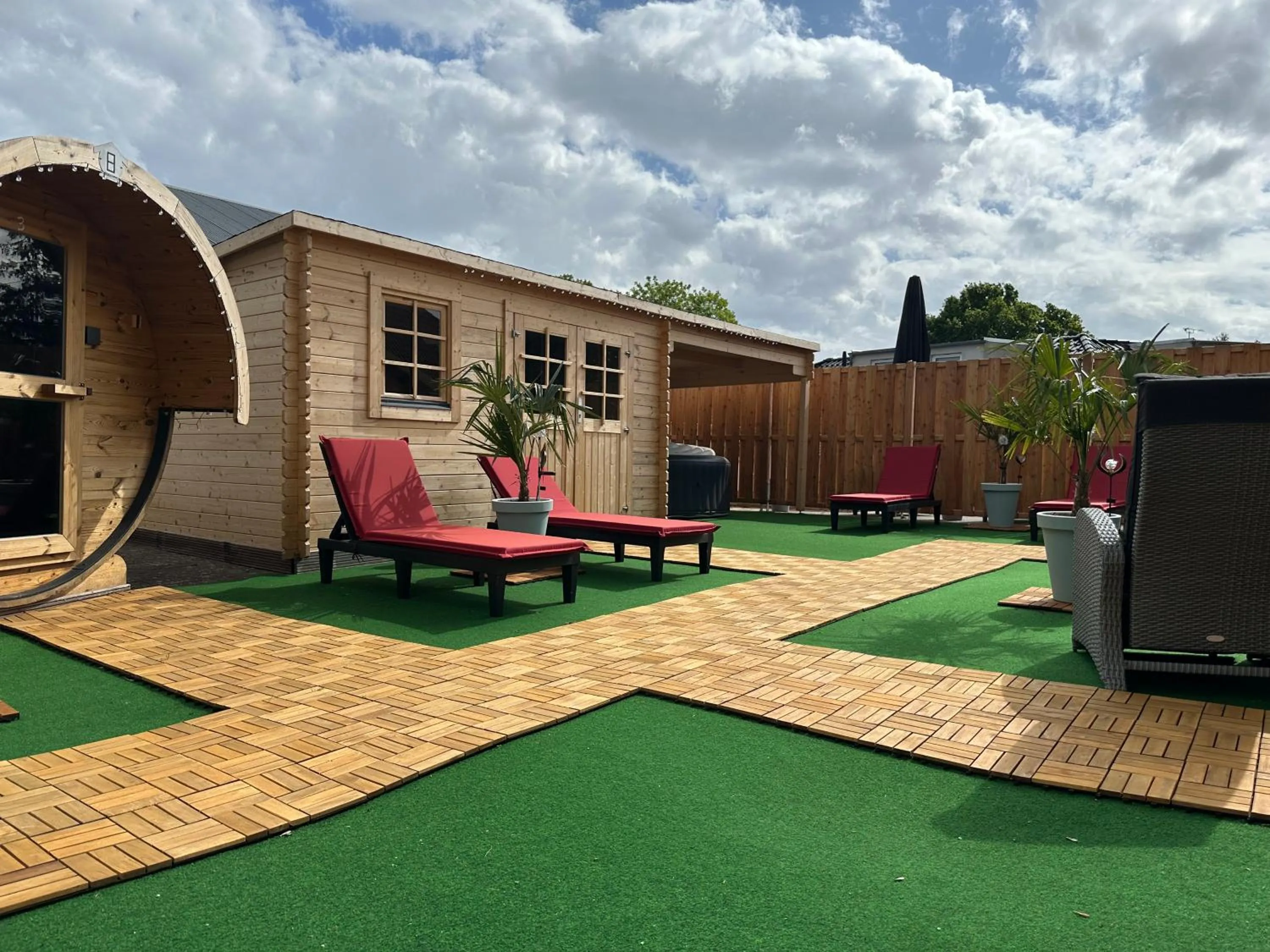 Sauna in Hof von Oldenburg