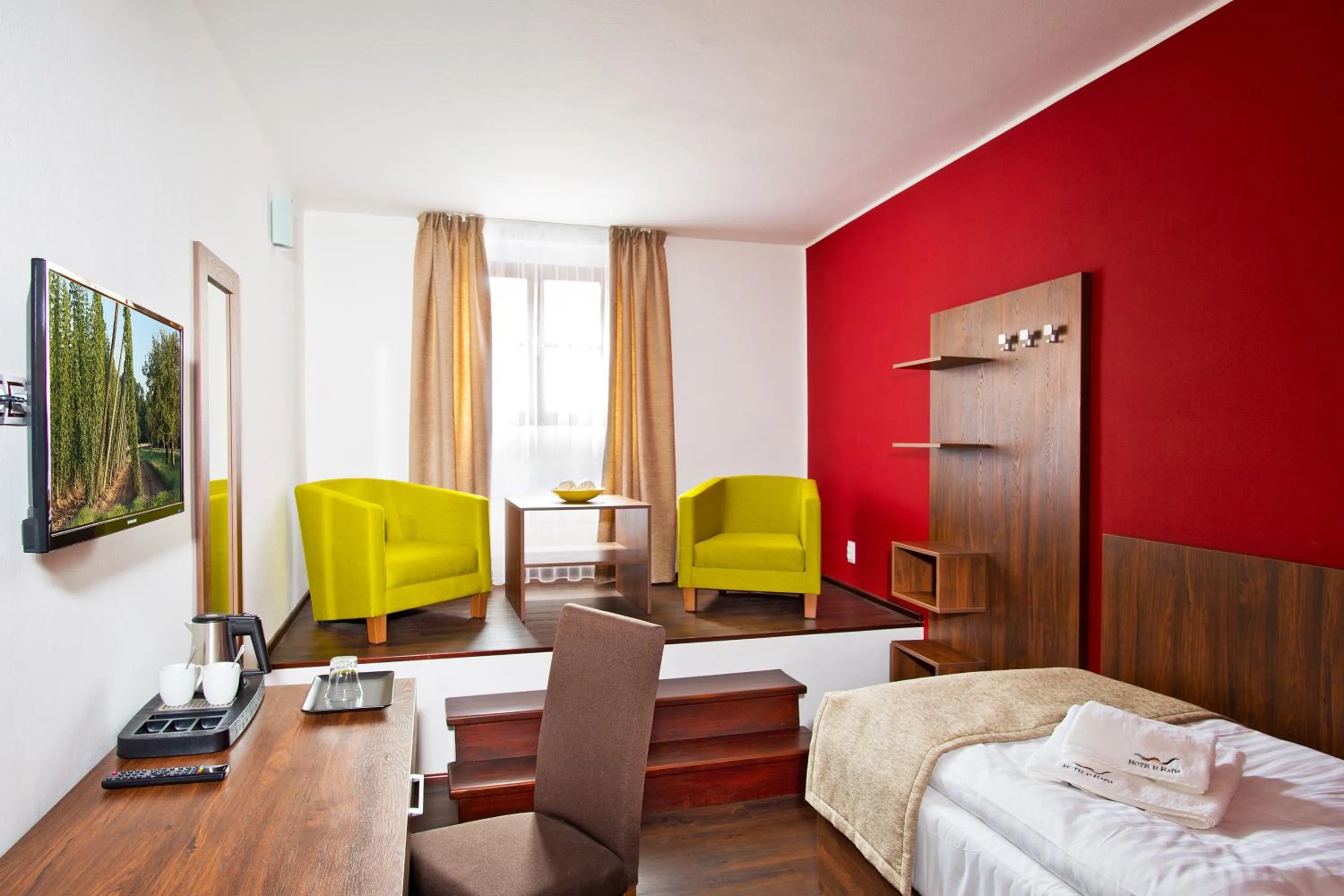 Photo of the whole room, Bed in Hotel U Hada Žatec