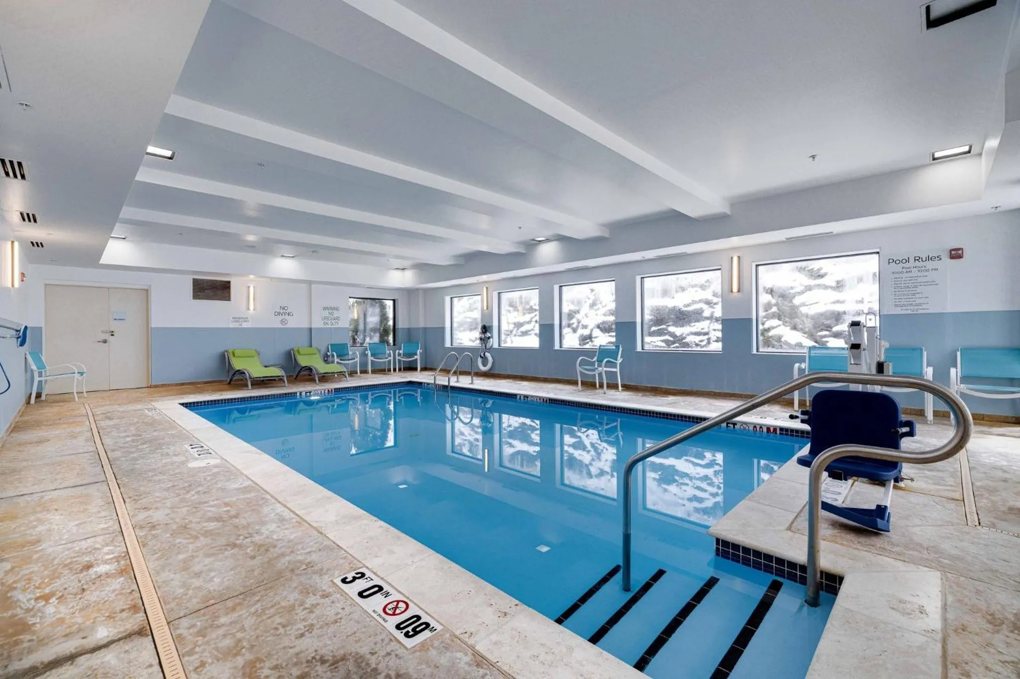 Swimming pool in Holiday Inn Express Wilkes Barre East by IHG