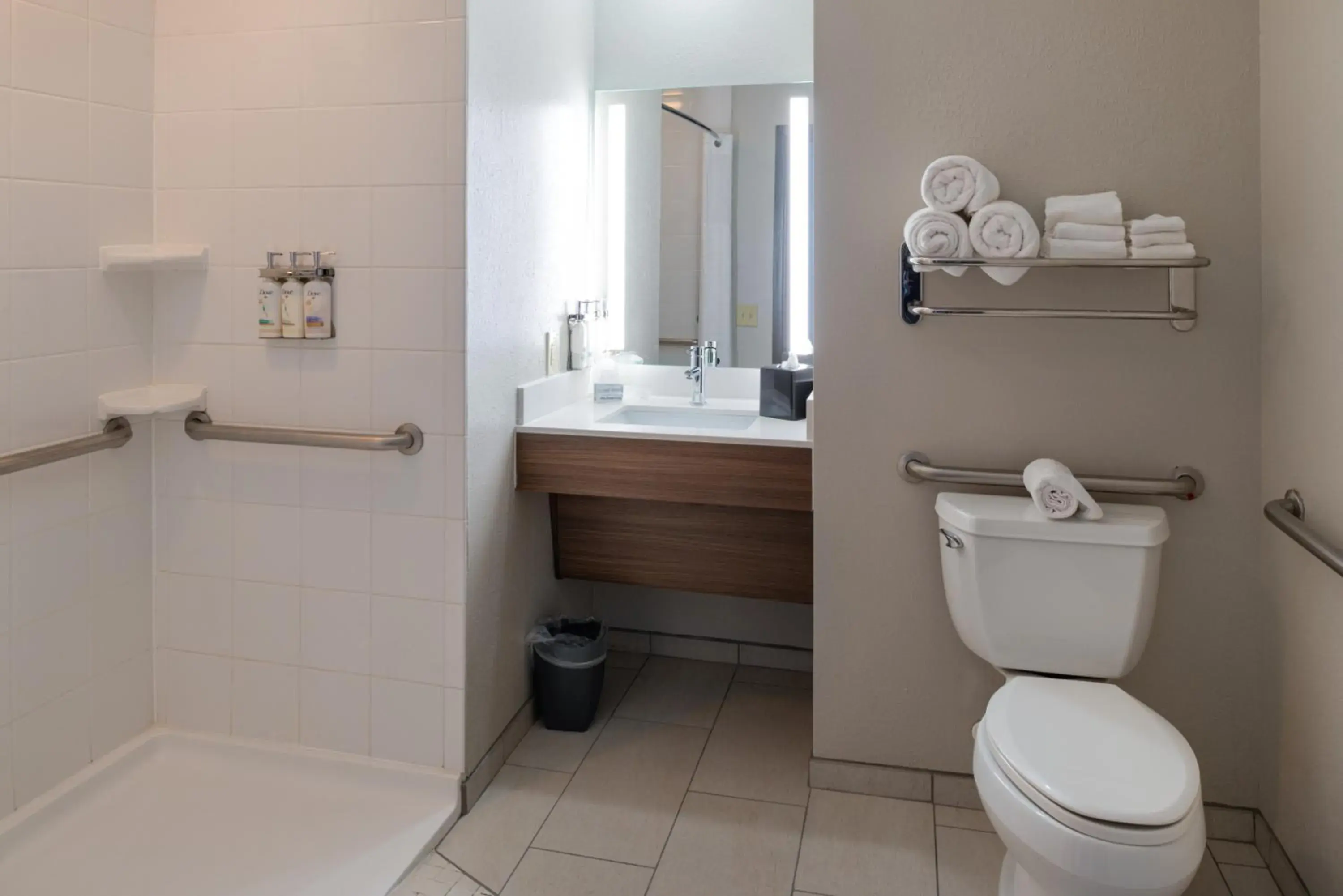 Standard King Room with Roll-in Shower - Mobility Accessible in Holiday Inn Rock Hill by IHG Standard King Room with Roll-in Shower - Mobility Accessible in Holiday Inn Rock Hill by IHG