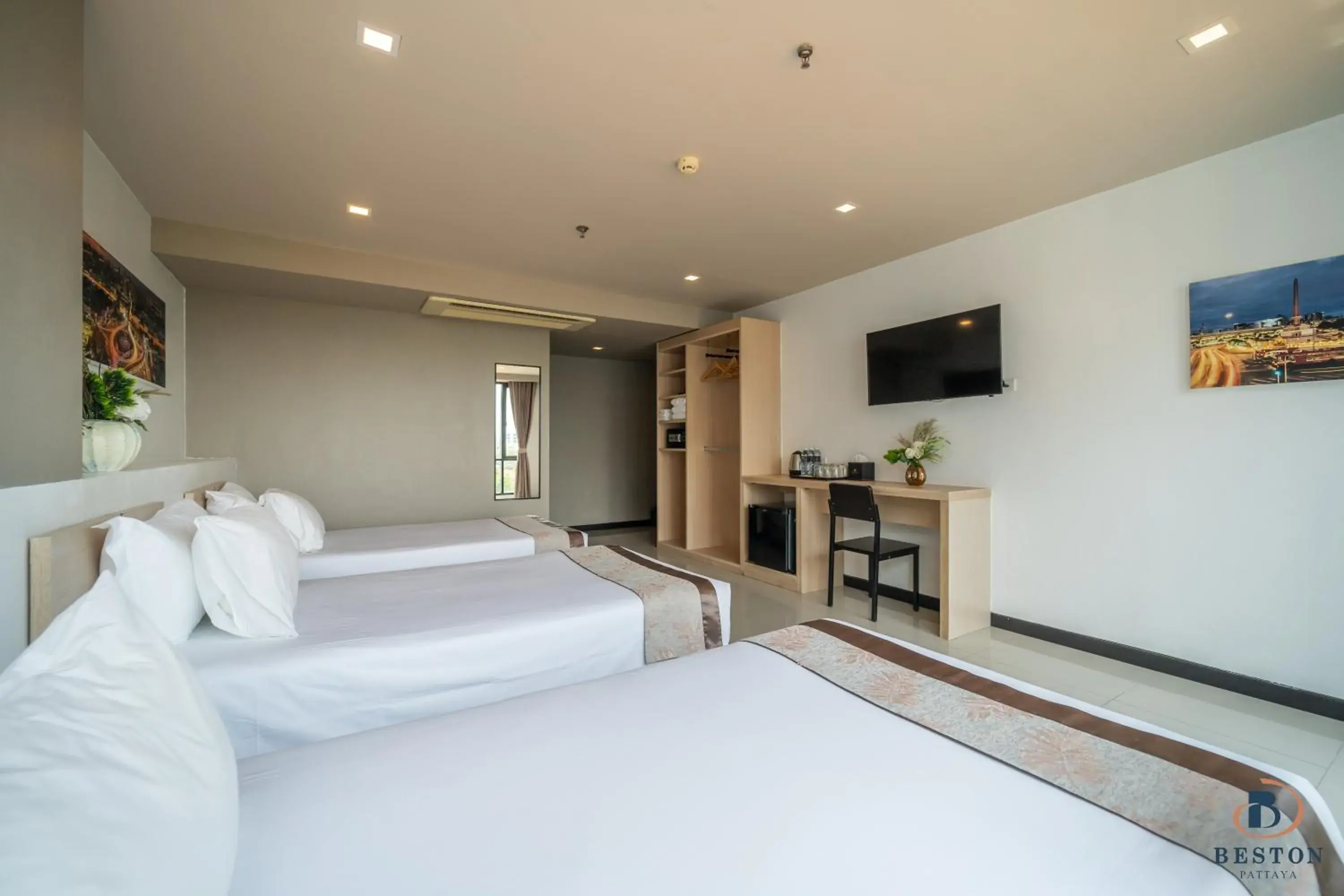 Photo of the whole room, Bed in Beston Pattaya - SHA Plus Certified Photo of the whole room, Bed in Beston Pattaya - SHA Plus Certified