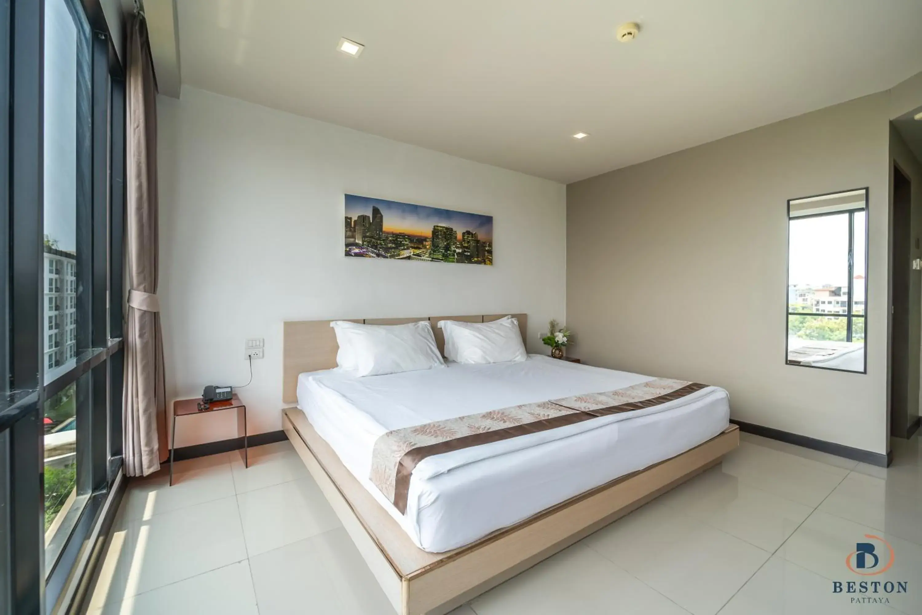 Bedroom, Bed in Beston Pattaya - SHA Plus Certified Bedroom, Bed in Beston Pattaya - SHA Plus Certified